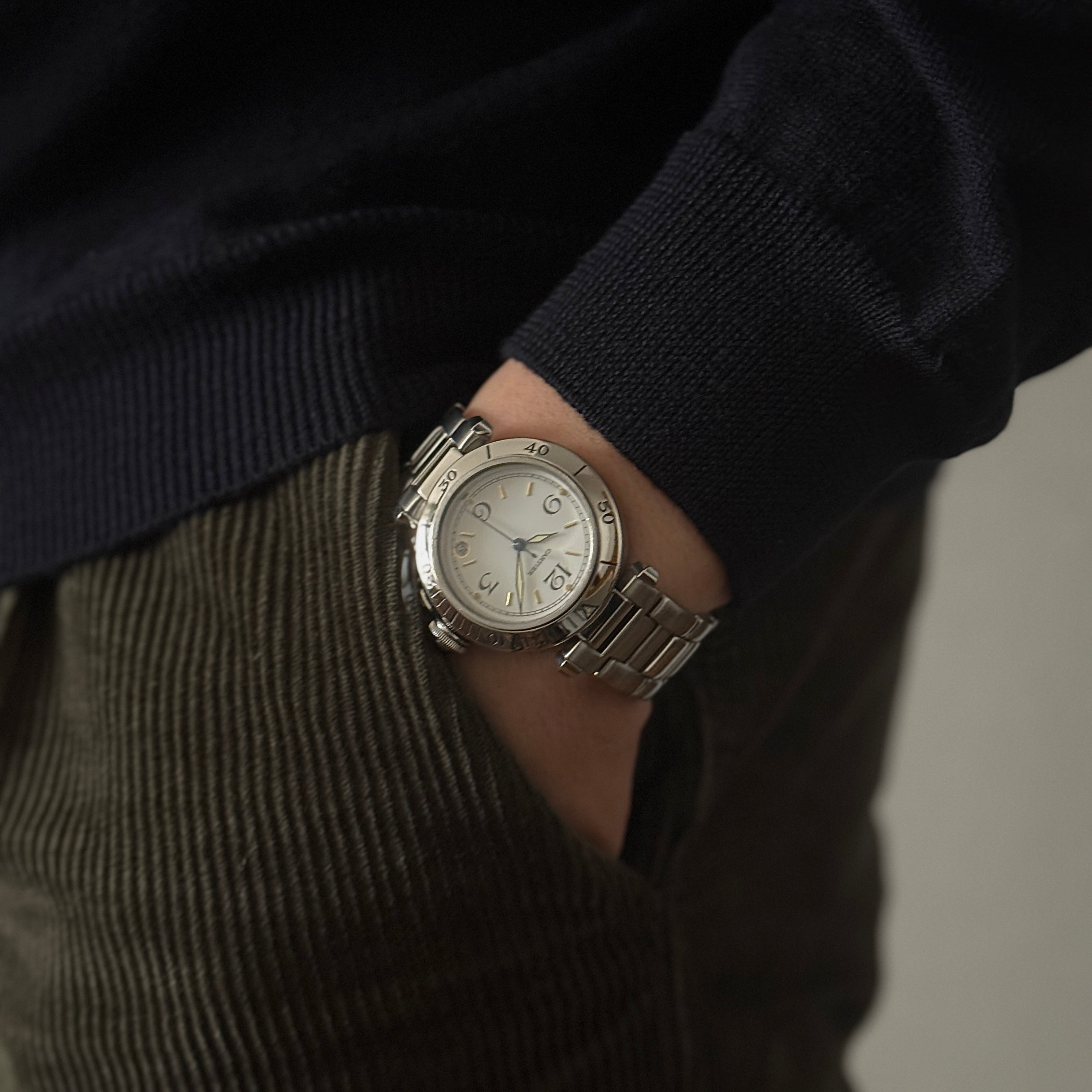 [Cartier] Cartier Pasha C35 Plonger White 12, 3, 6, 9