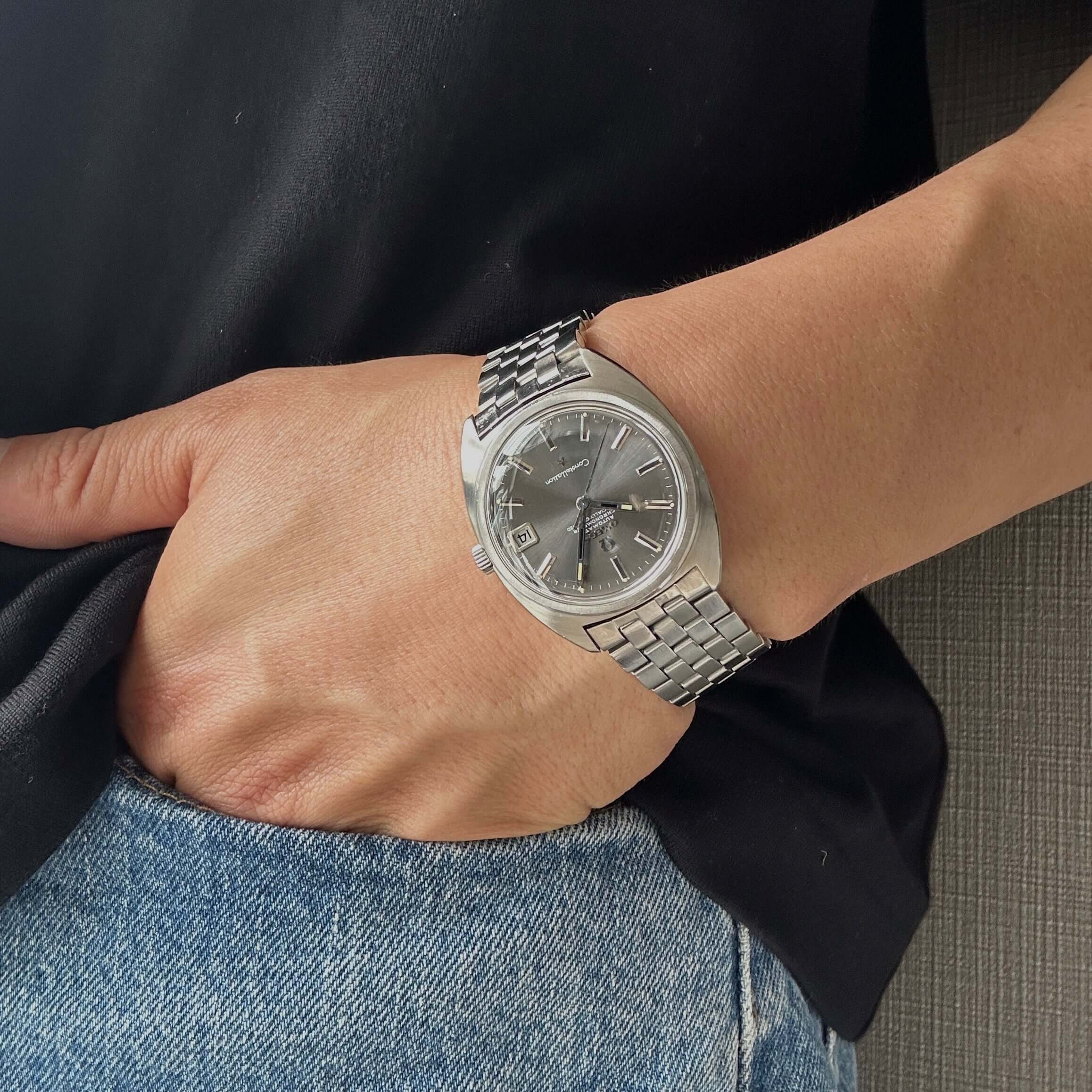 【OMEGA】コンステレーションデイトCライン Grey dial 純正ボックス付き