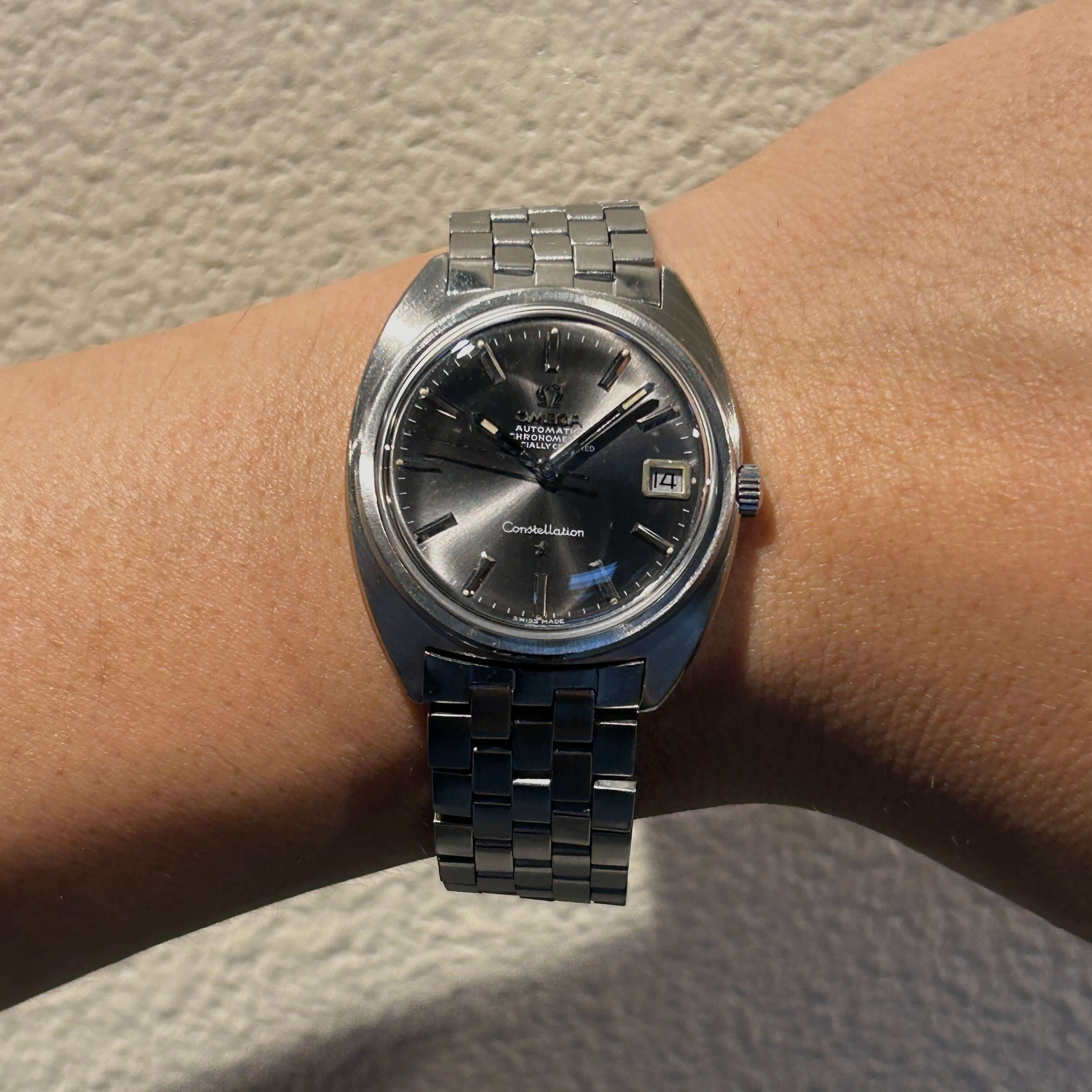 【OMEGA】コンステレーションデイトCライン Grey dial 純正ボックス付き