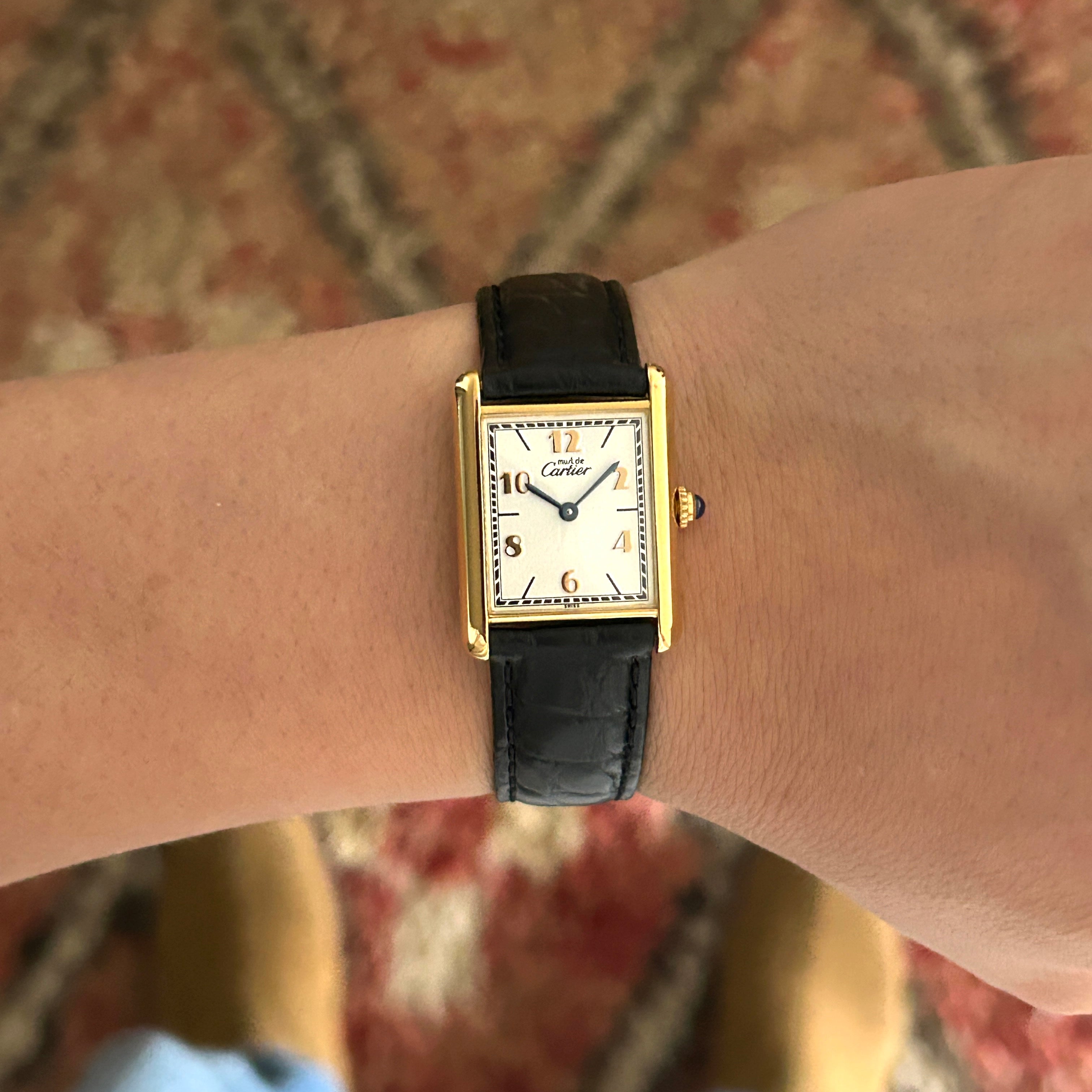 [Cartier] Cartier Must Tank LM Flying Arabia with accessories