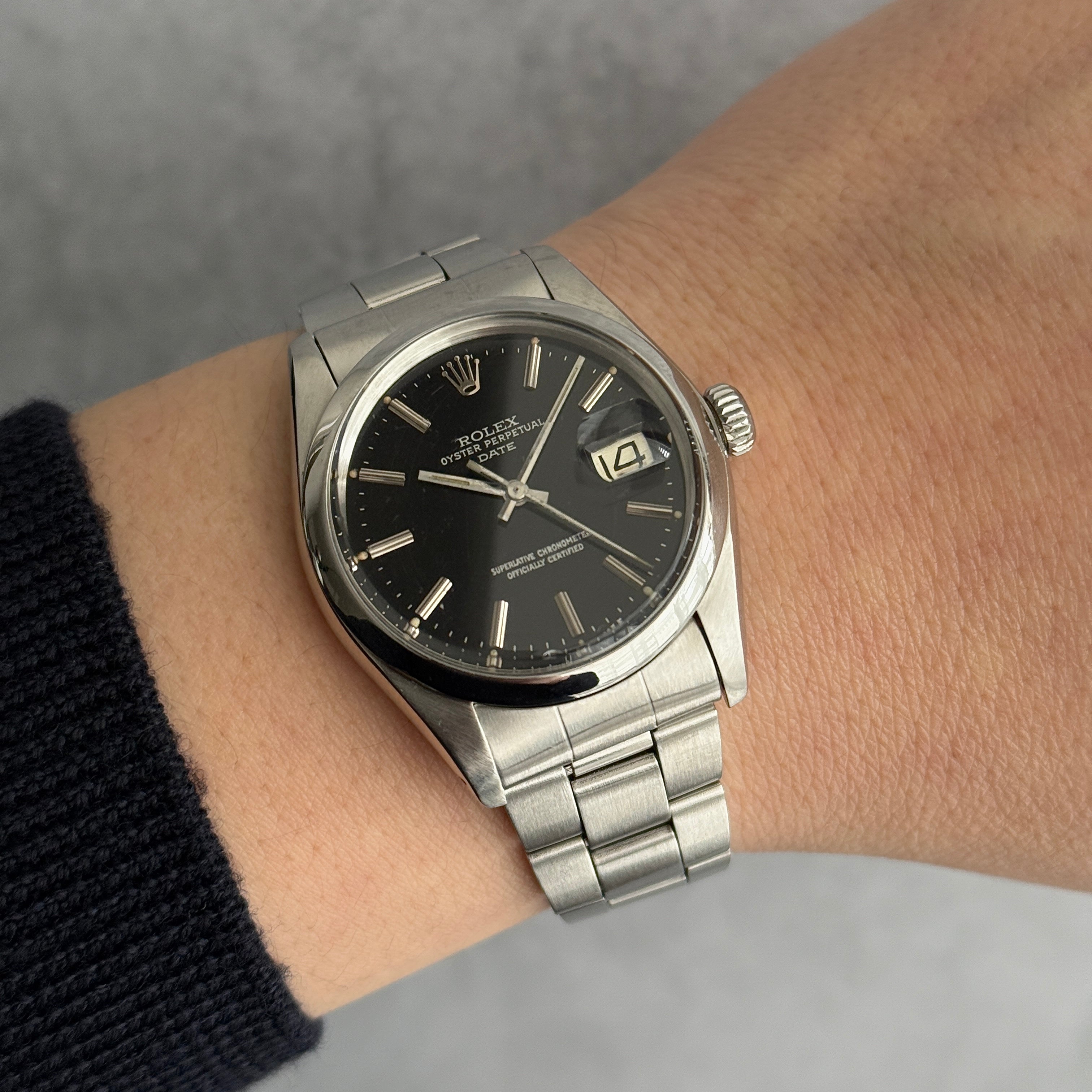 【ROLEX 】ロレックス パーペチュアルデイト Ref.1500 Black 1977年製
