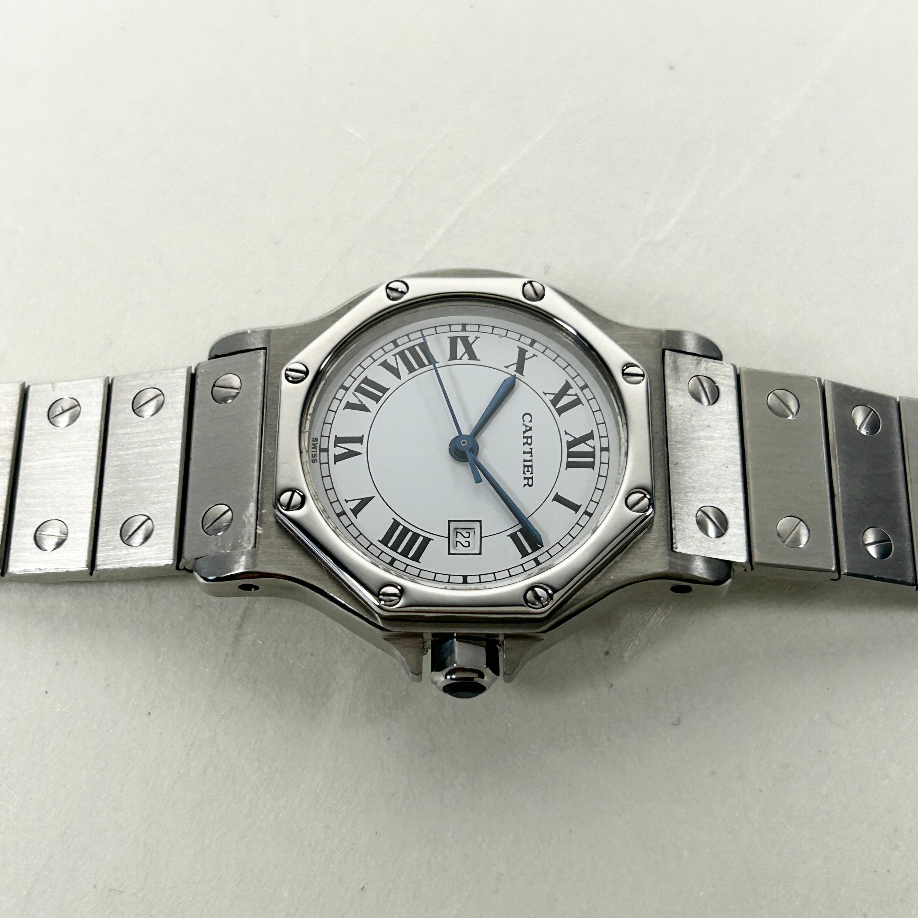 [Cartier] Cartier Santos Octagon LM Stainless Steel Automatic Winding