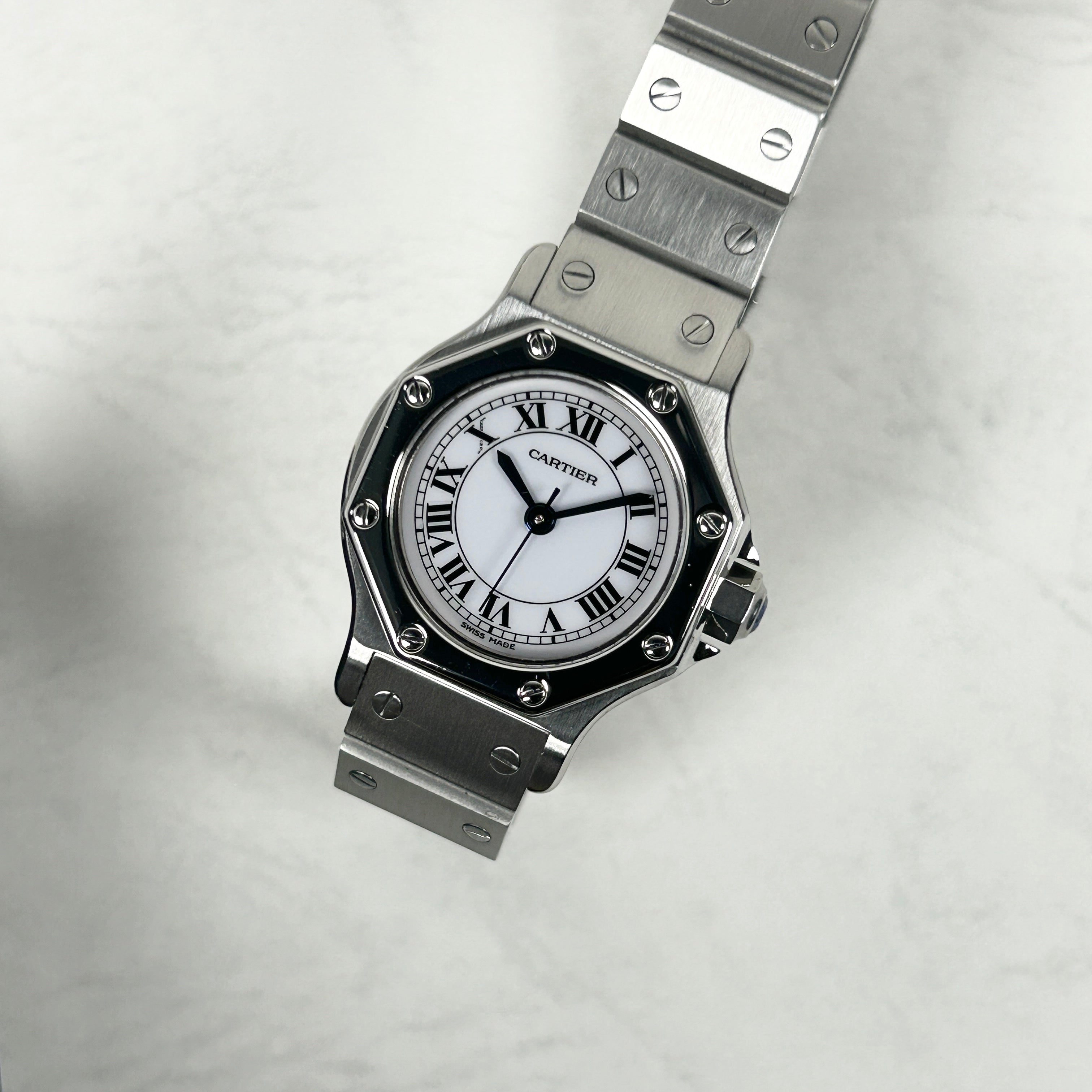 [Cartier] Cartier Santos Octagon SM Stainless Steel with Lifetime Warranty