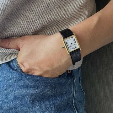 Cartier】カルティエマストタンク LM手巻きホワイトローマ Pre-must de 