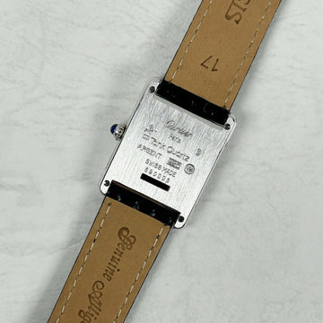 Cartier】カルティエマストタンク LMシルバーQZ 純正Dバックル付き