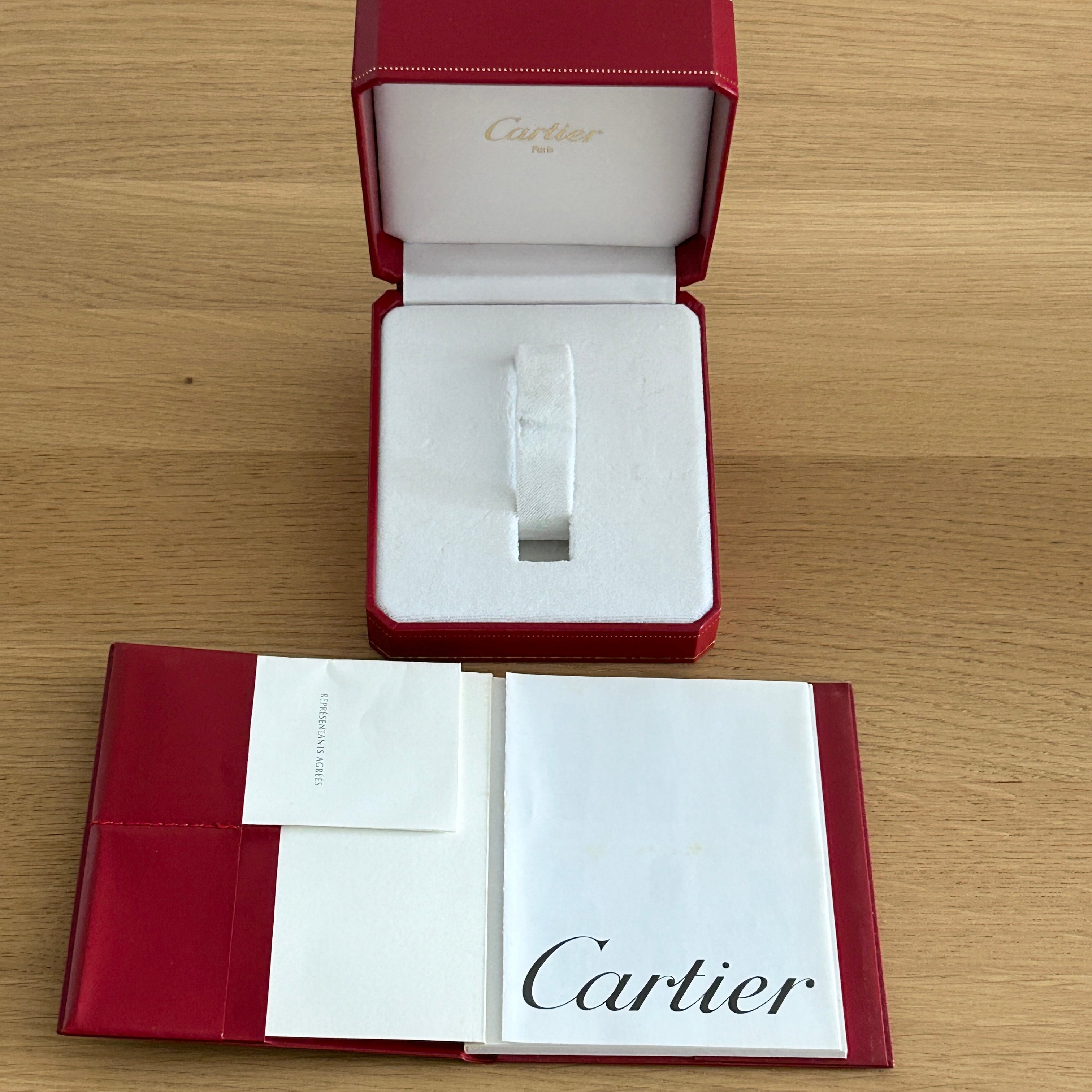 【Cartier】カルティエ<BR>タンクアメリカン SM 18KWG 純正ボックス付き