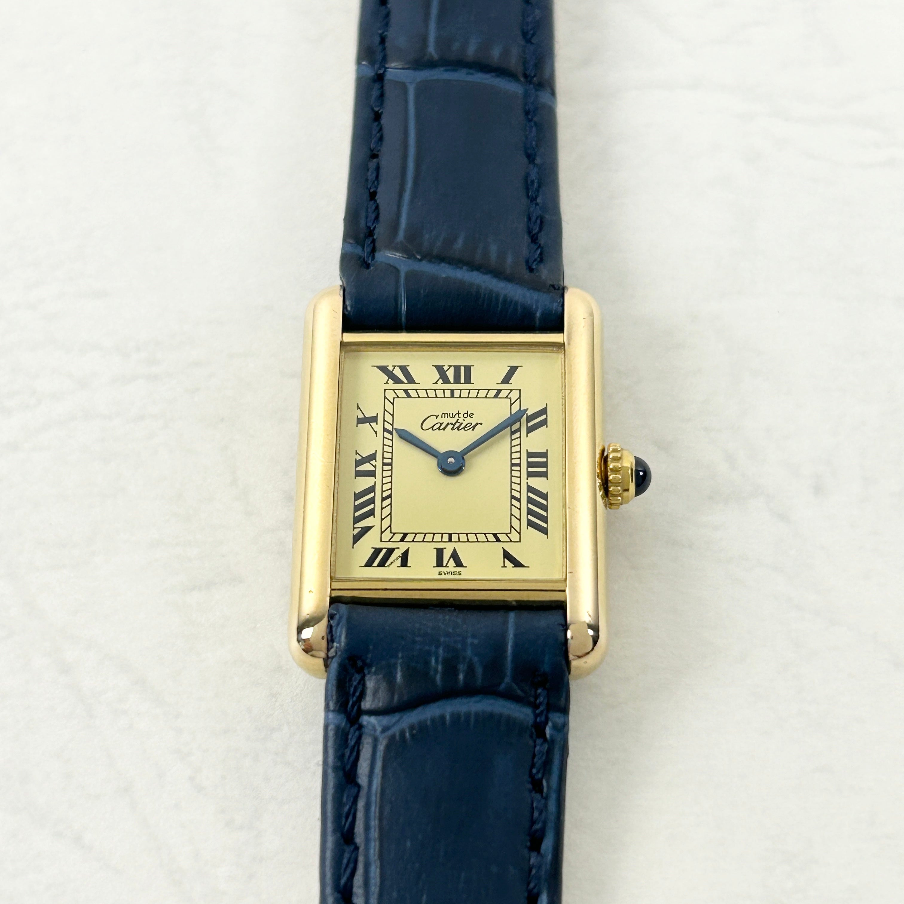 [Cartier] Cartier Must Tank SM Ivory Roma QZ with international warranty