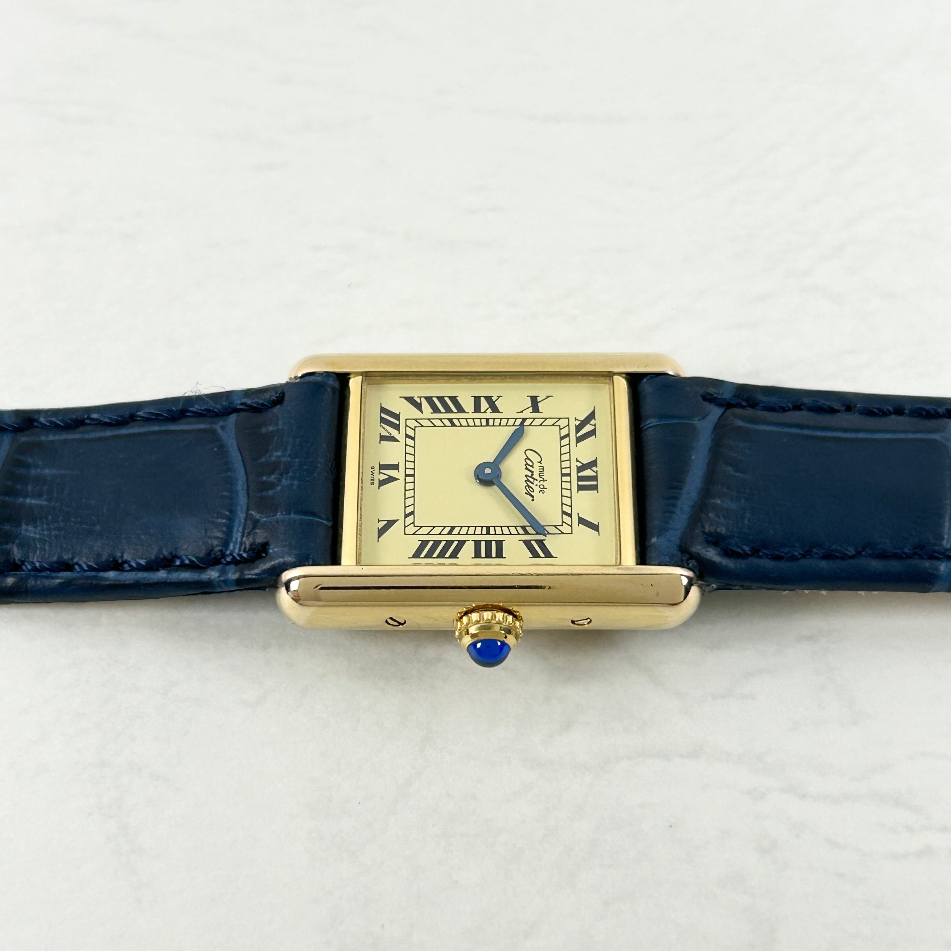 [Cartier] Cartier Must Tank SM Ivory Roma QZ with international warranty