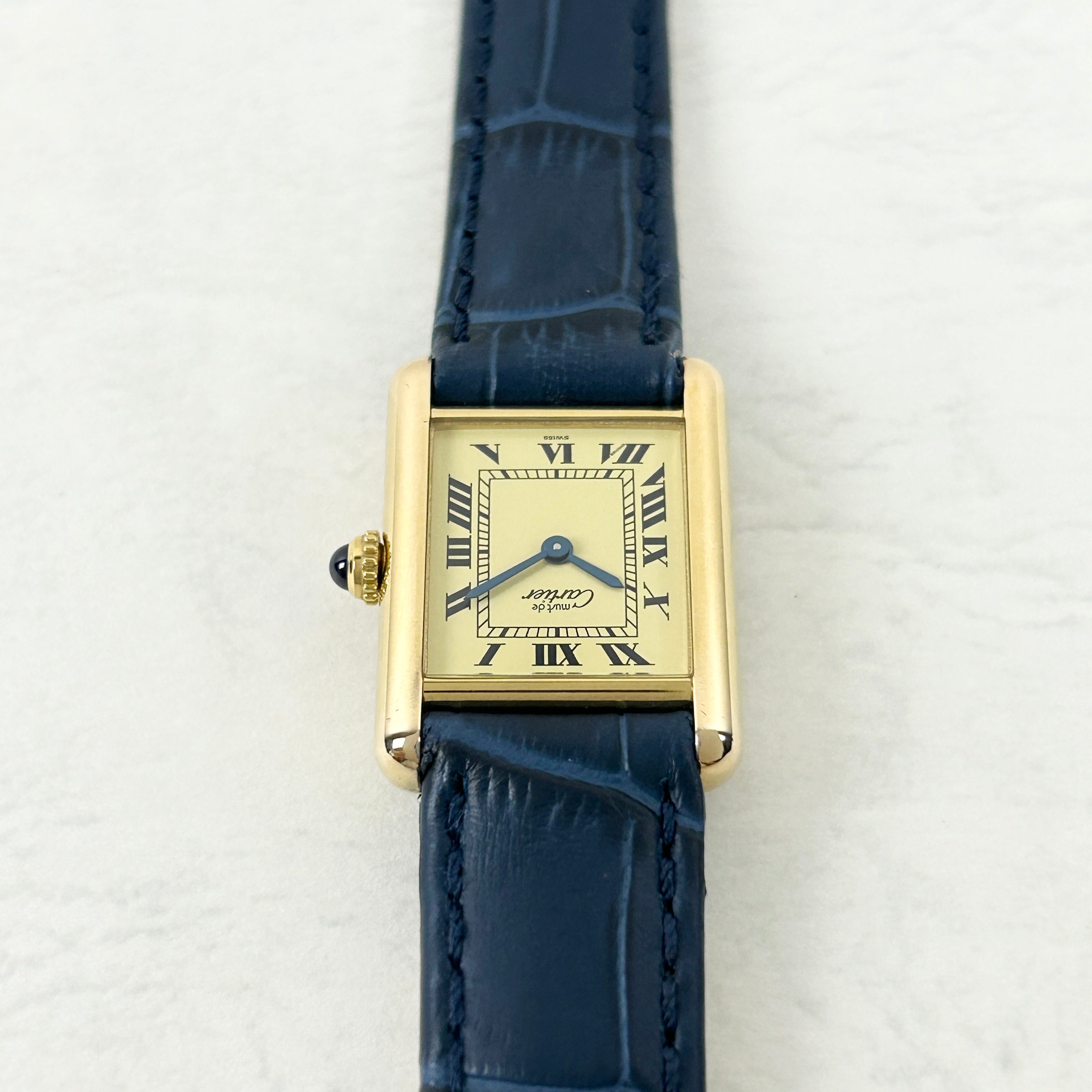 [Cartier] Cartier Must Tank SM Ivory Roma QZ with international warranty