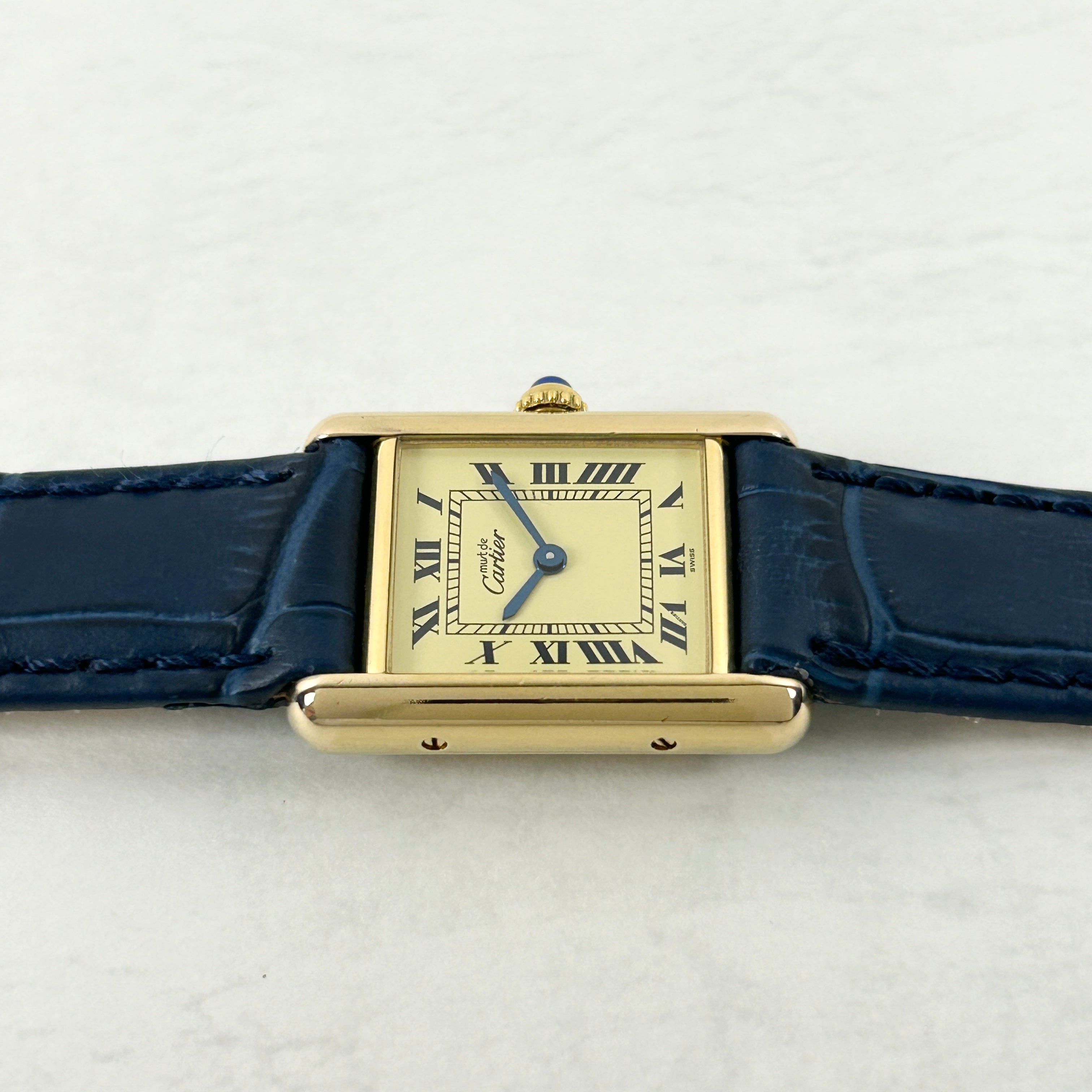 [Cartier] Cartier Must Tank SM Ivory Roma QZ with international warranty