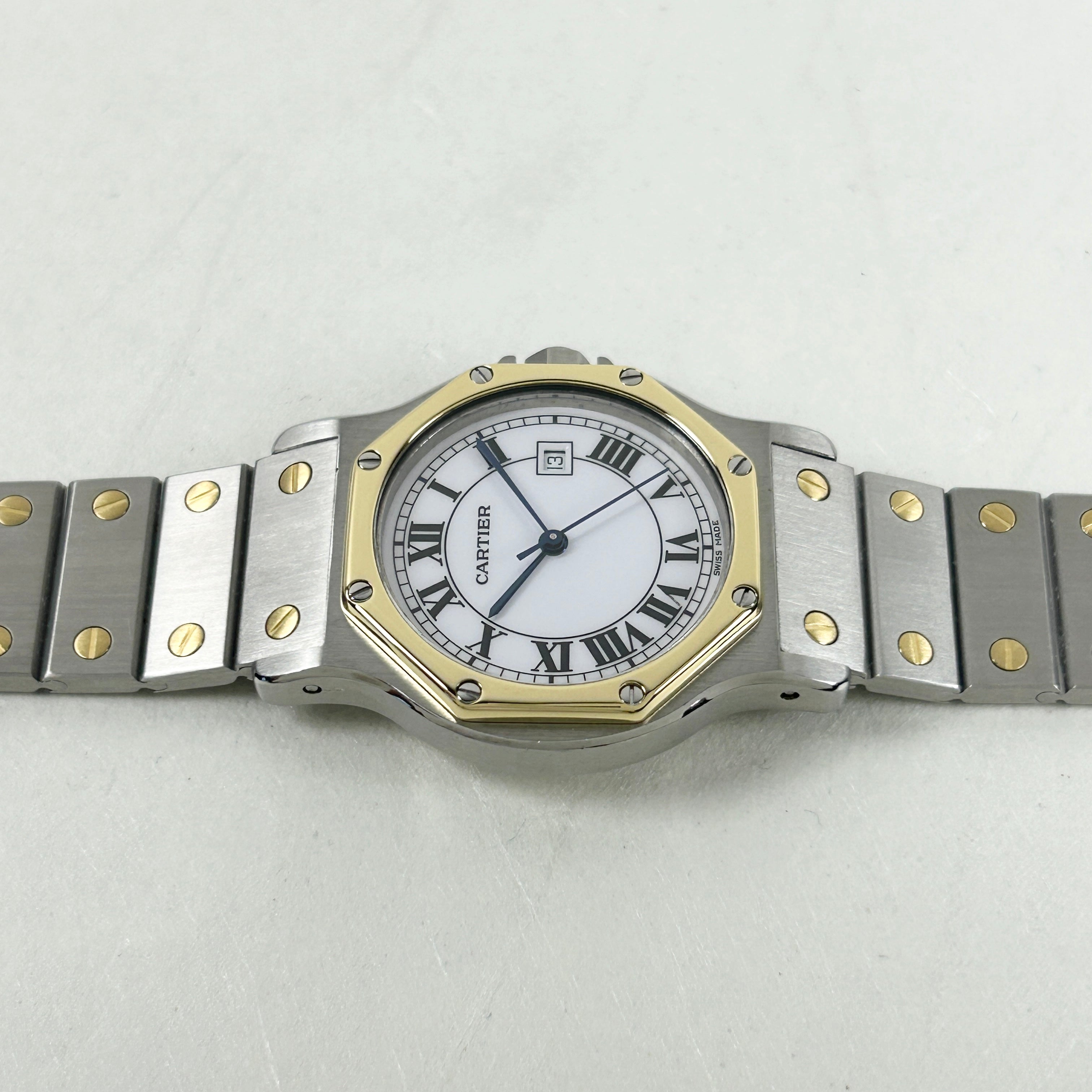 [Cartier] Cartier Santos Octagon LM 18KYG x SS Automatic with international warranty