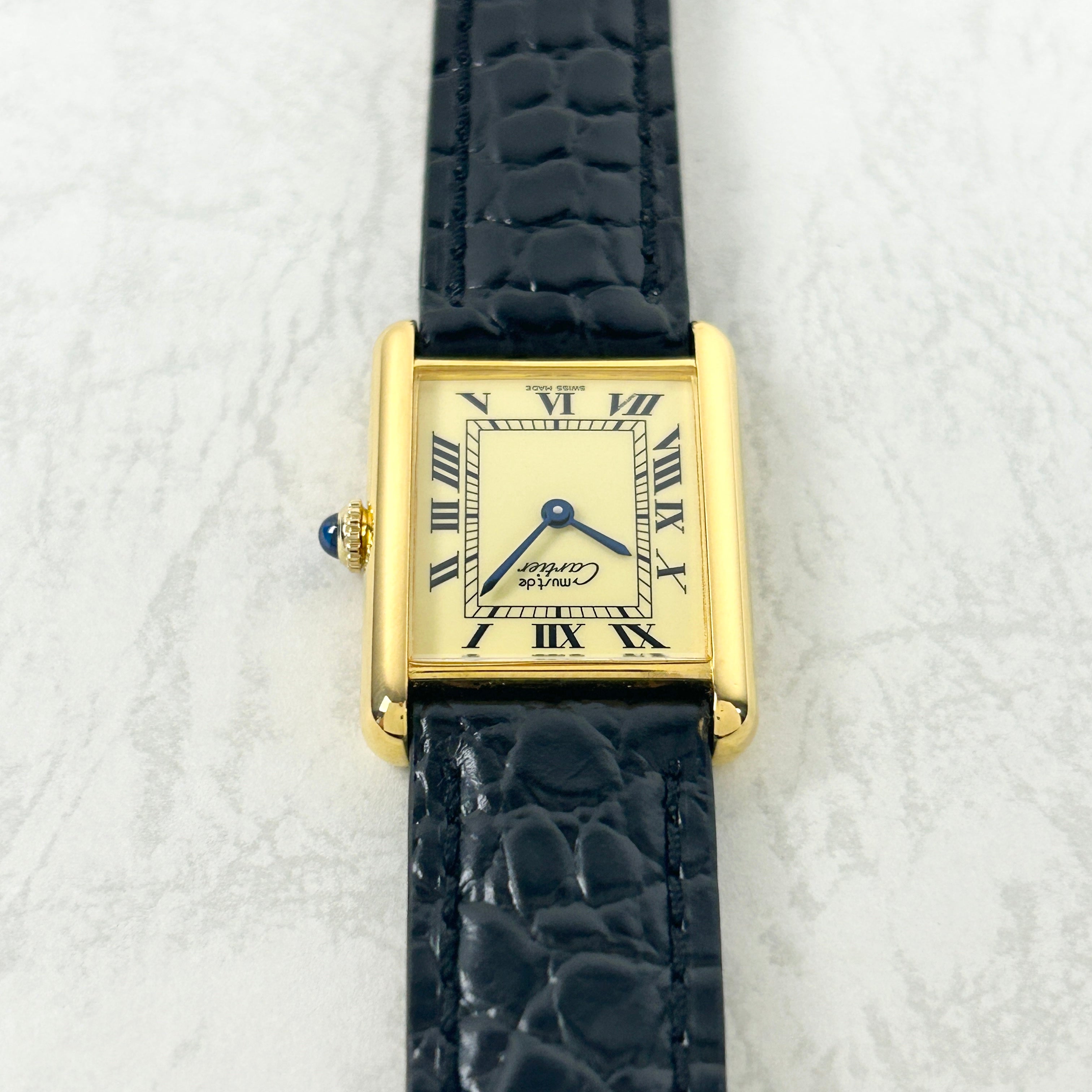 Cartier】マストタンクLM手巻きアイボリーローマ 永久保証書付き – REGALO vintage watch