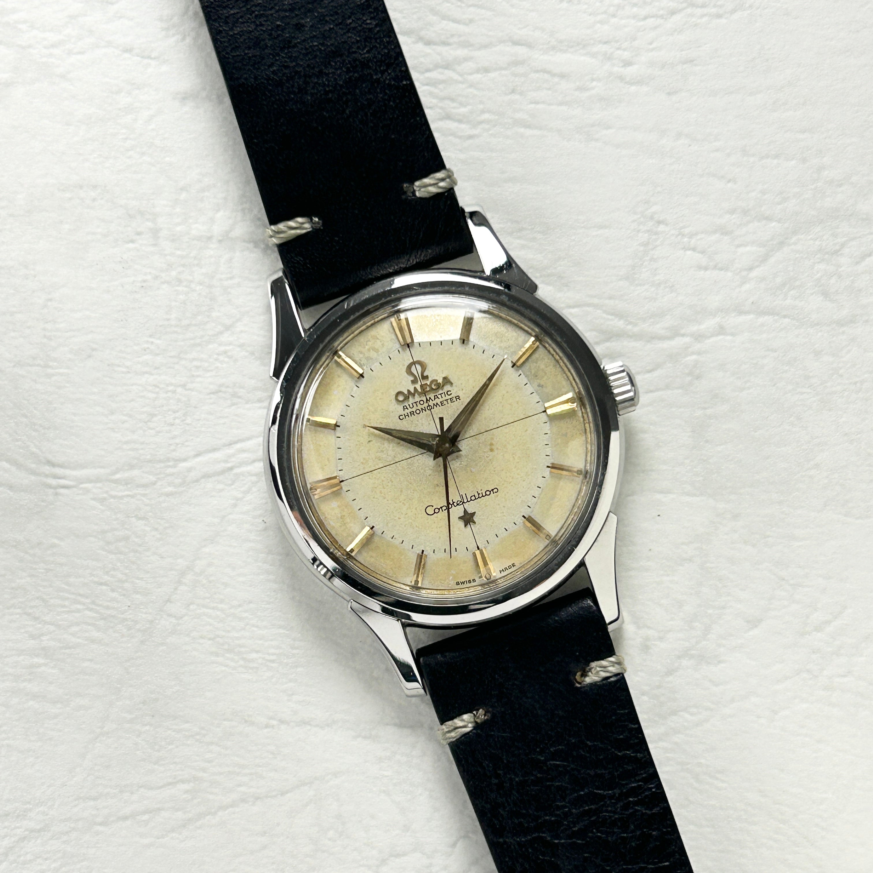 【OMEGA】オメガ<BR>コンステレーション SS 12角パイパンクロスラインダイヤル