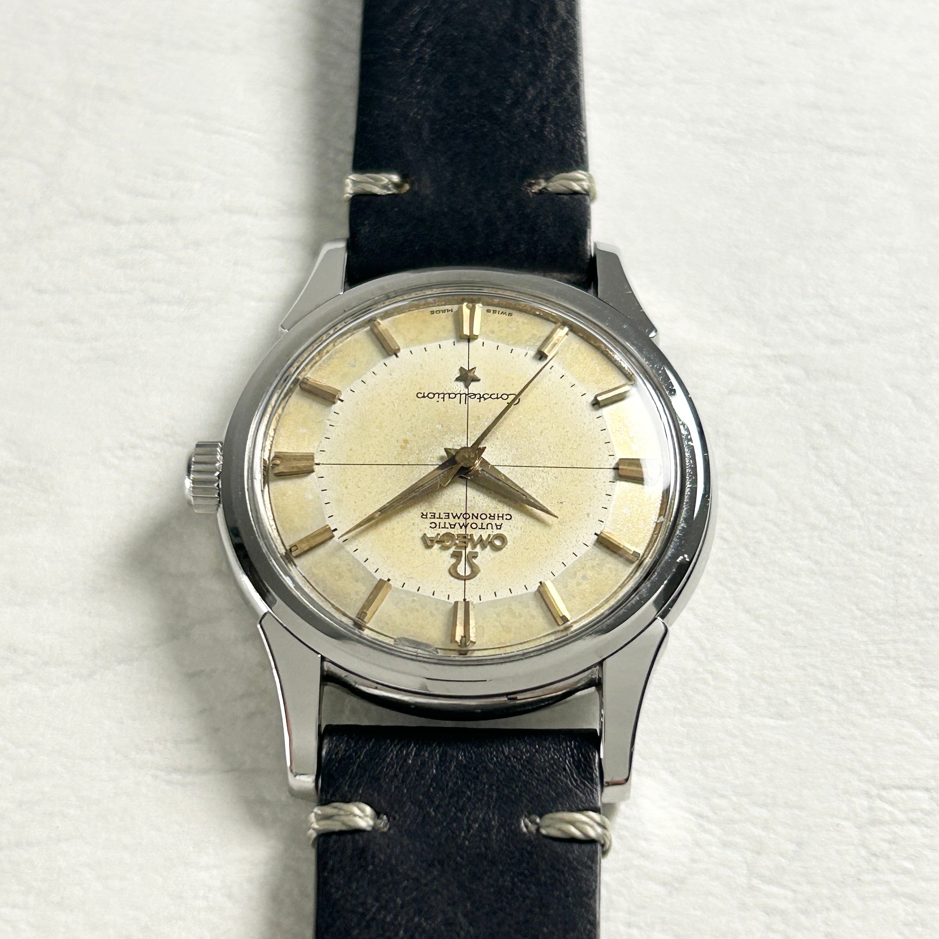 [OMEGA] Omega Constellation SS 12-sided pie-pan cross line dial