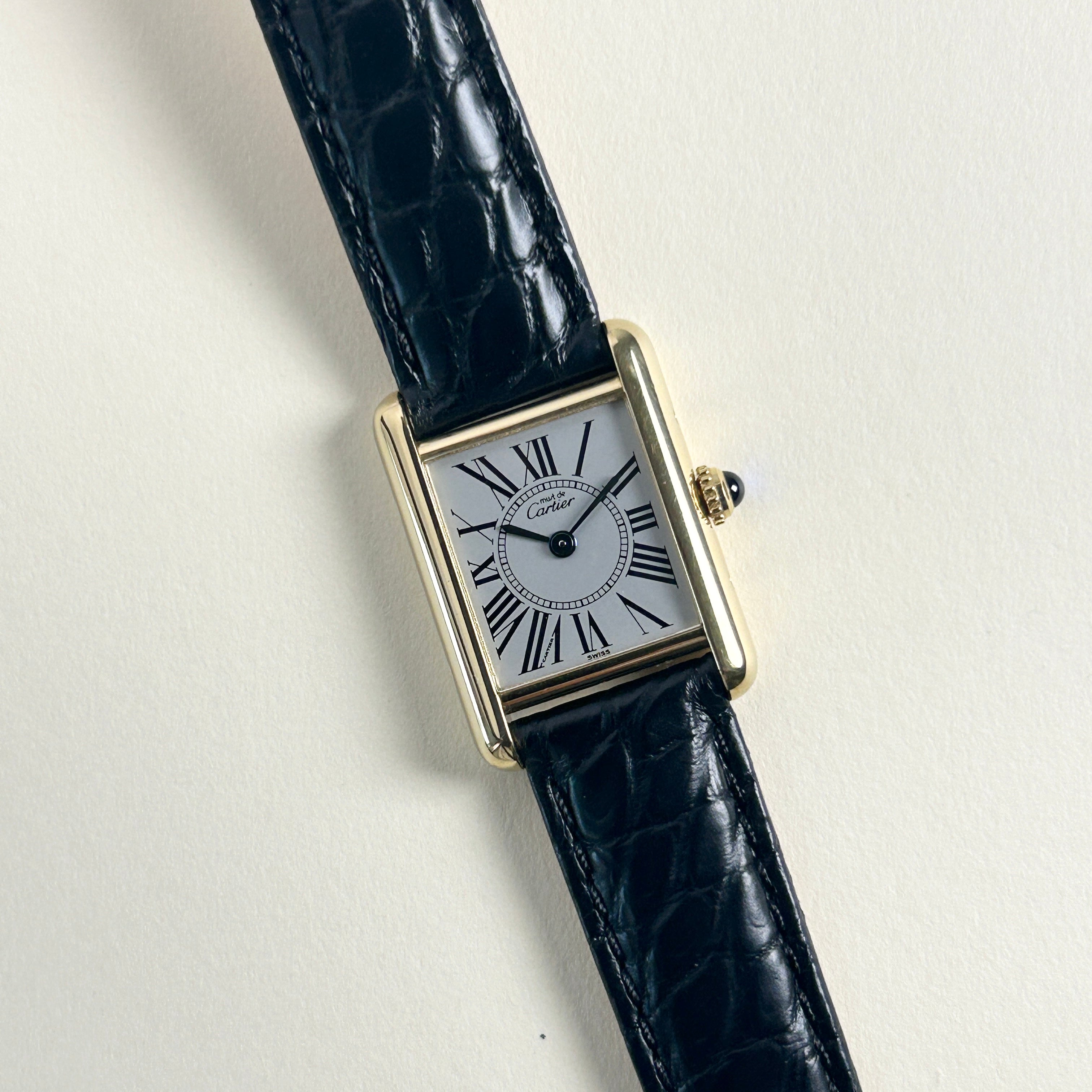 [Cartier] Cartier Must Tank SM Opalan with genuine D-buckle