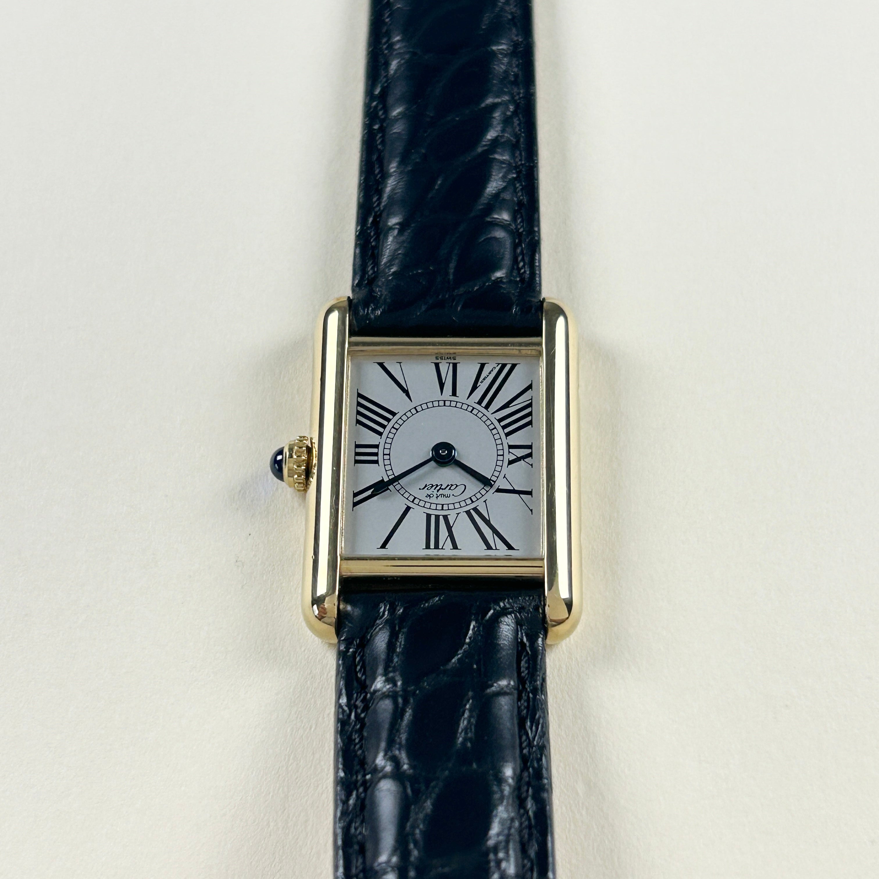 [Cartier] Cartier Must Tank SM Opalan with genuine D-buckle