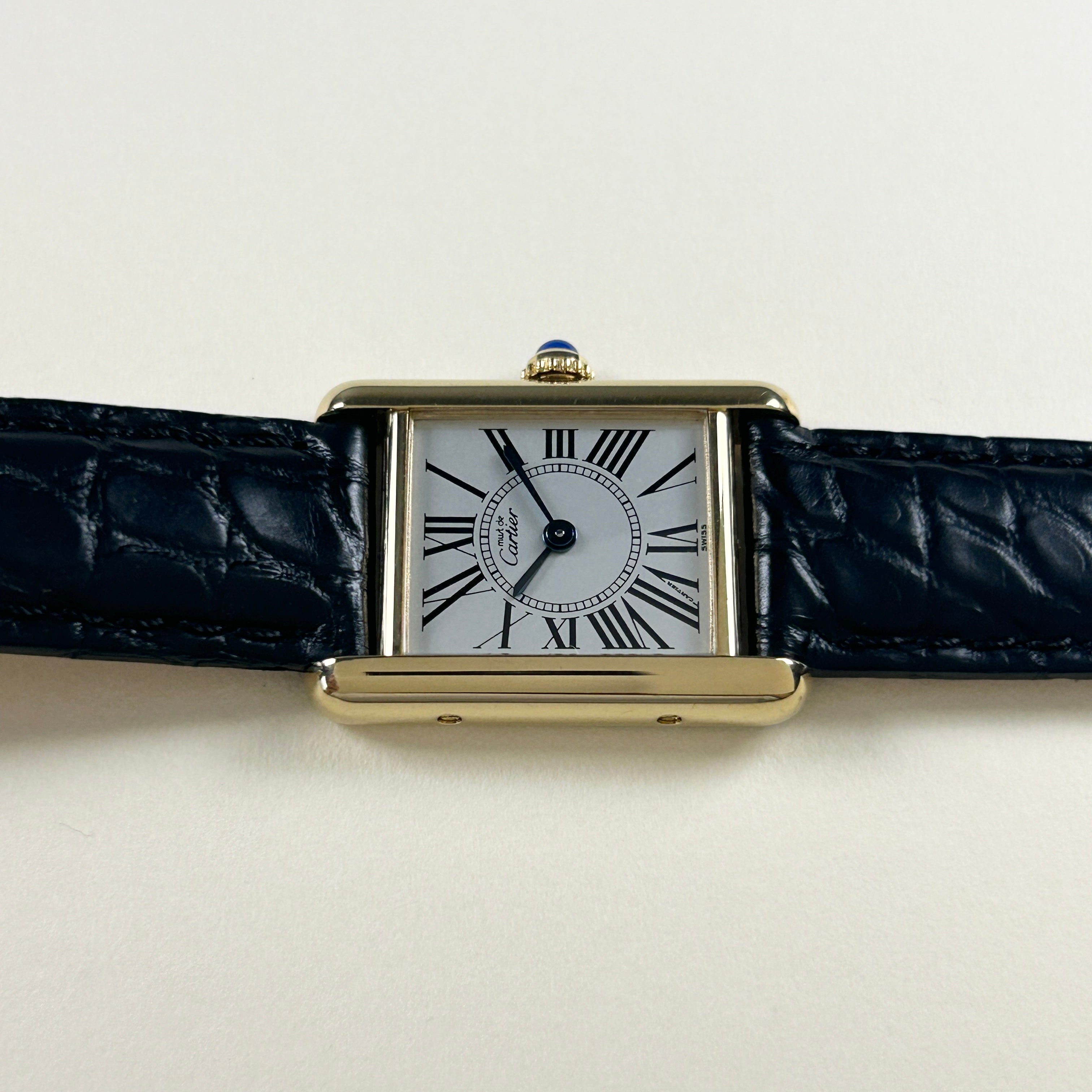 [Cartier] Cartier Must Tank SM Opalan with genuine D-buckle