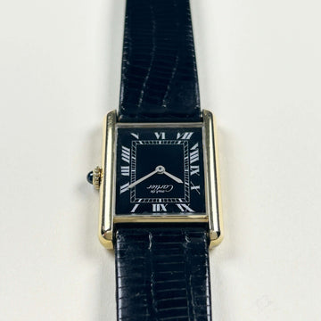 Cartier】カルティエマストタンク LM手巻きブラックローマ 