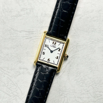 Cartier】カルティエマストタンク LM飛びアラビア 付属品付き 