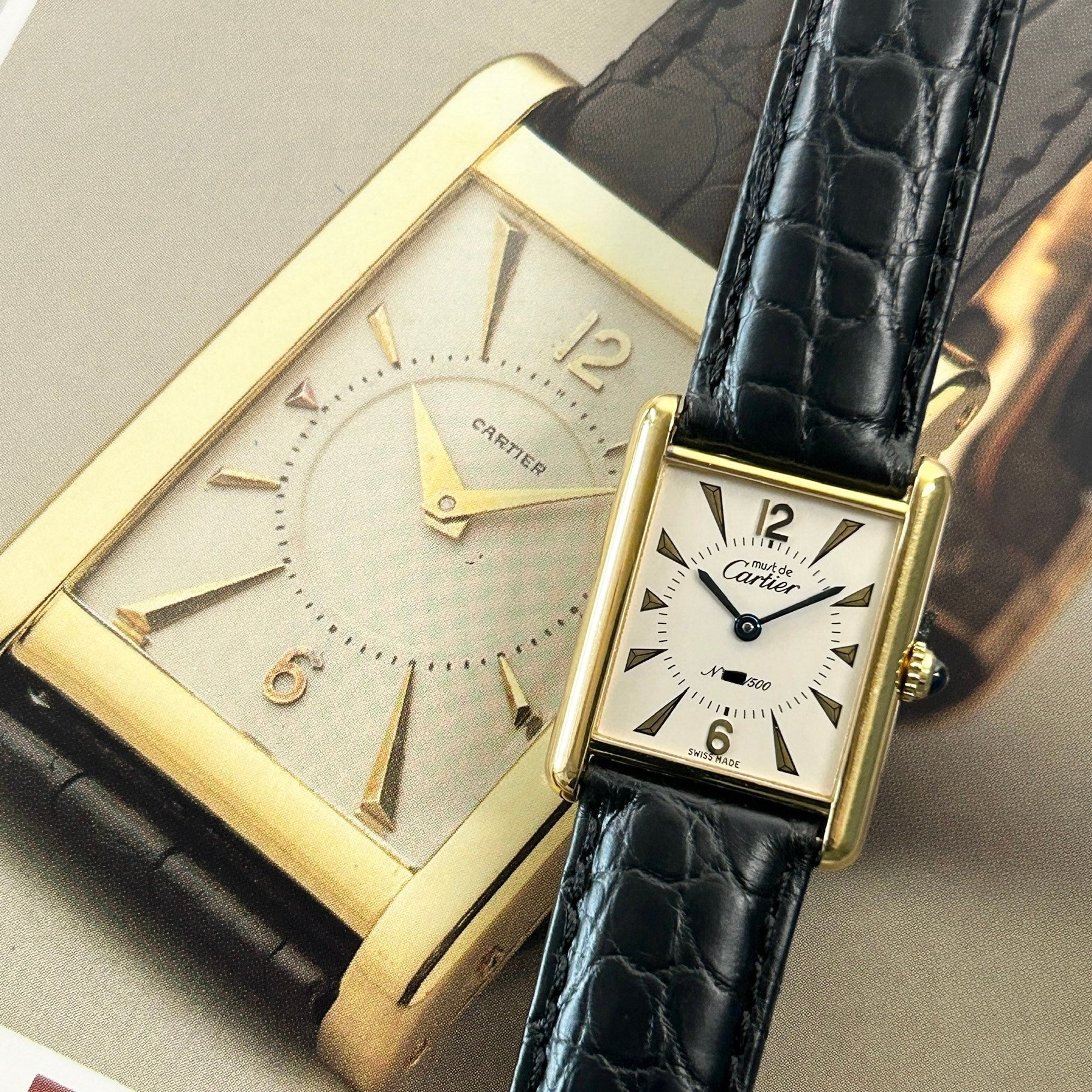 [Cartier] Cartier Must Tank LM, limited to 500 pieces worldwide, with genuine D-buckle