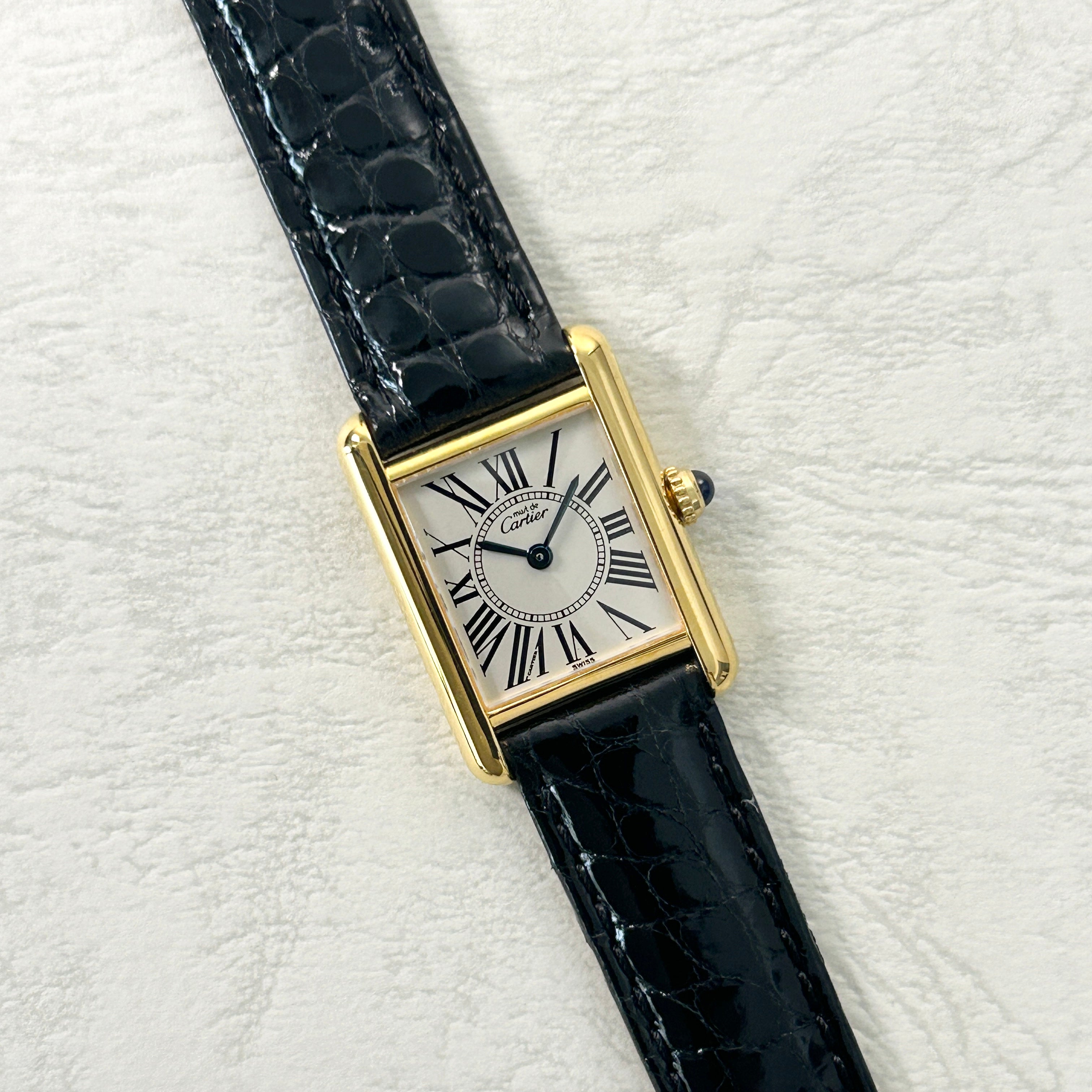 【Cartier】カルティエ<BR>マストタンク SMオパラン 付属品付き