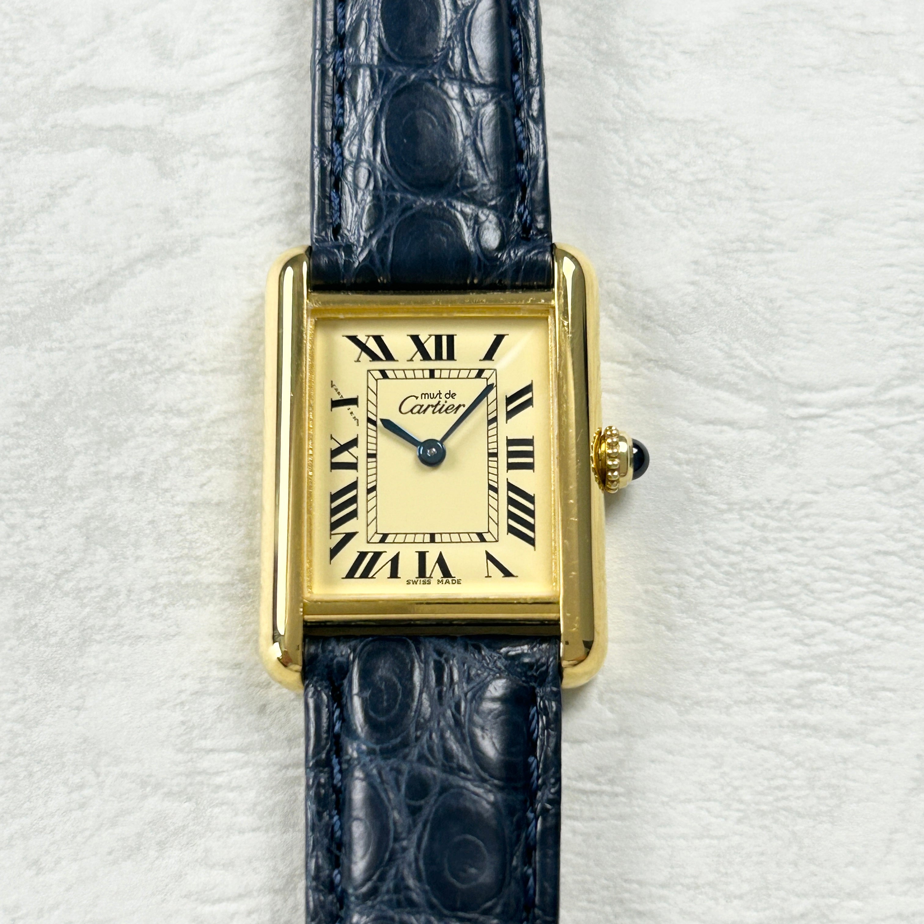 [Cartier] Cartier Must Tank SM late model ivory Roman