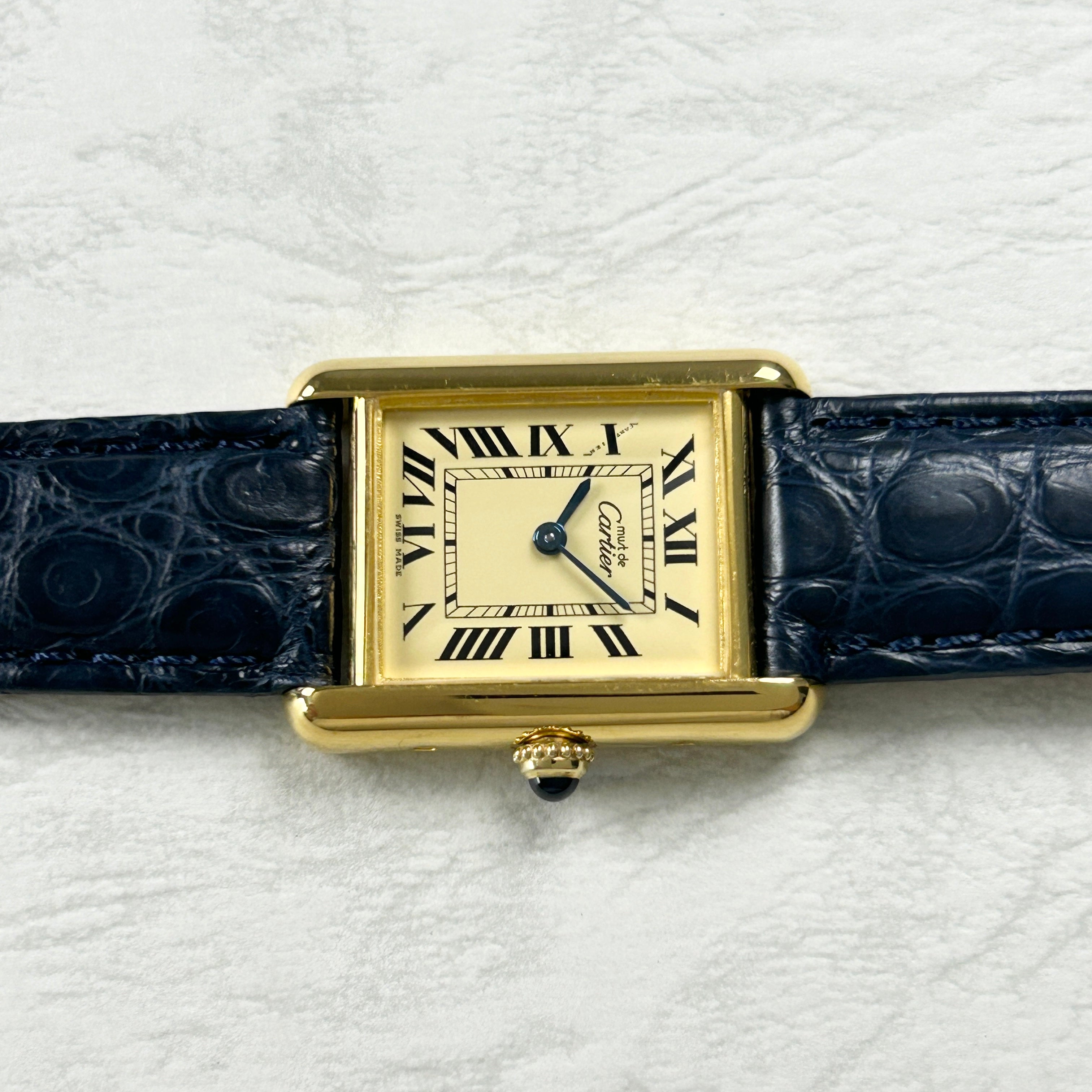 [Cartier] Cartier Must Tank SM late model ivory Roman