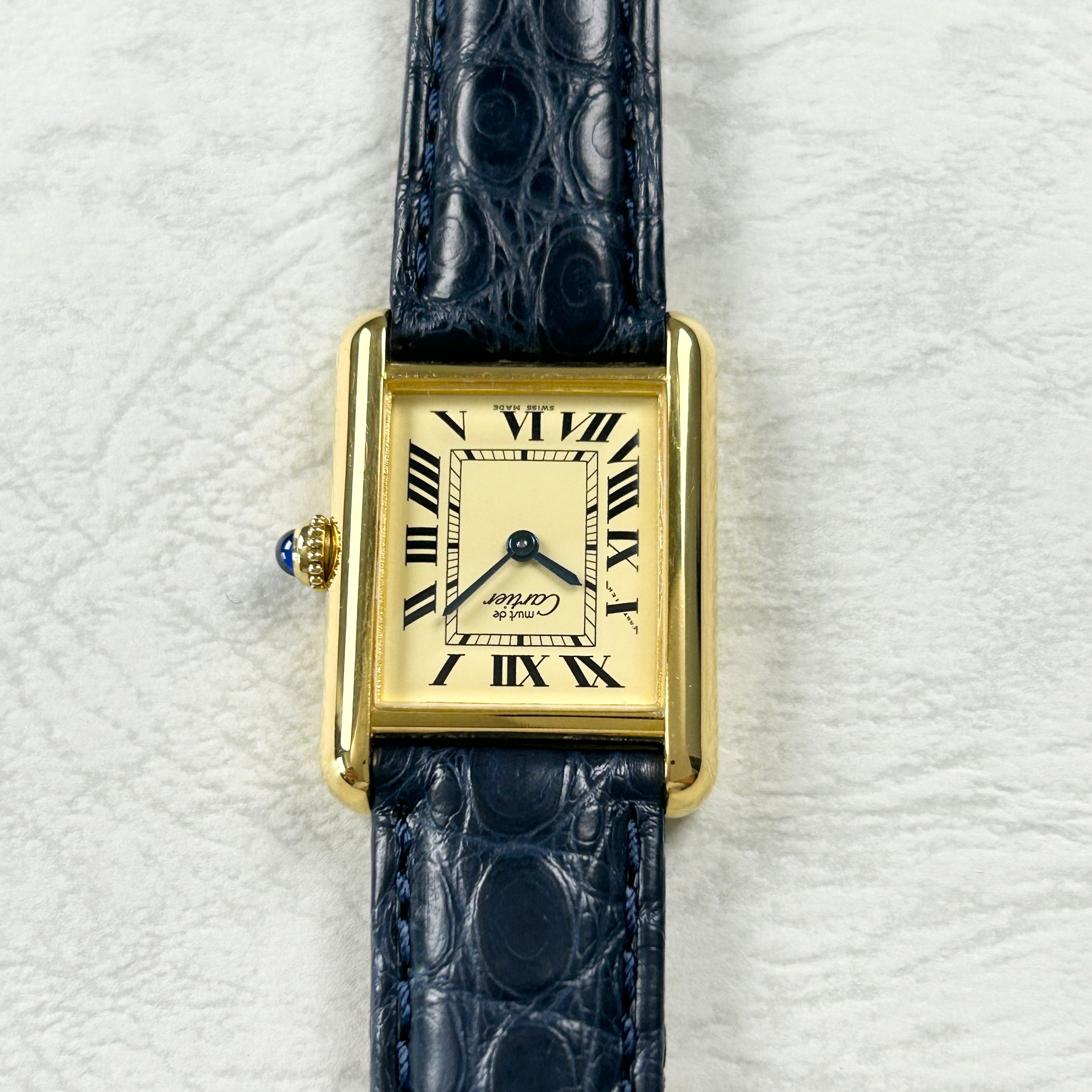 [Cartier] Cartier Must Tank SM late model ivory Roman