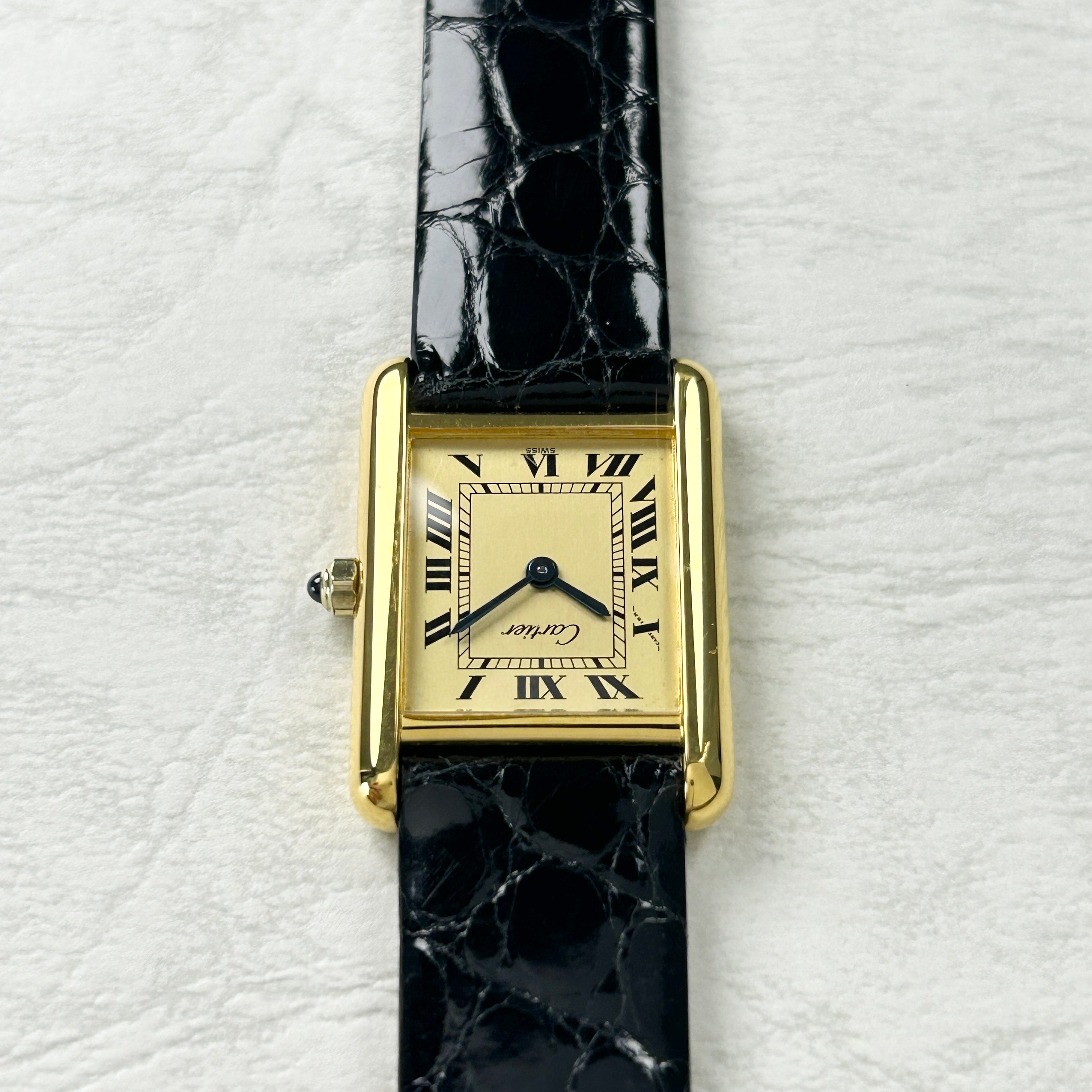 [Cartier] Cartier Must Tank SM Champagne Roma QZ