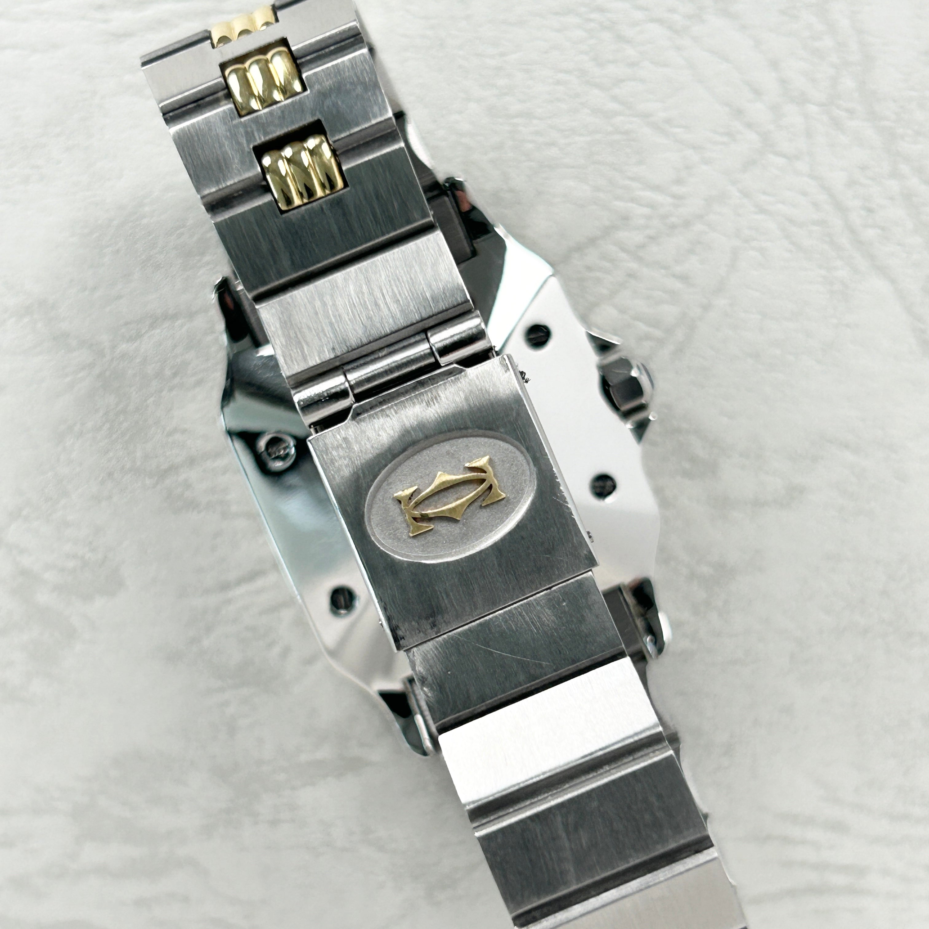 [Cartier] Cartier Santos Galbee LM Gadron Bracelet 18KYG x SS