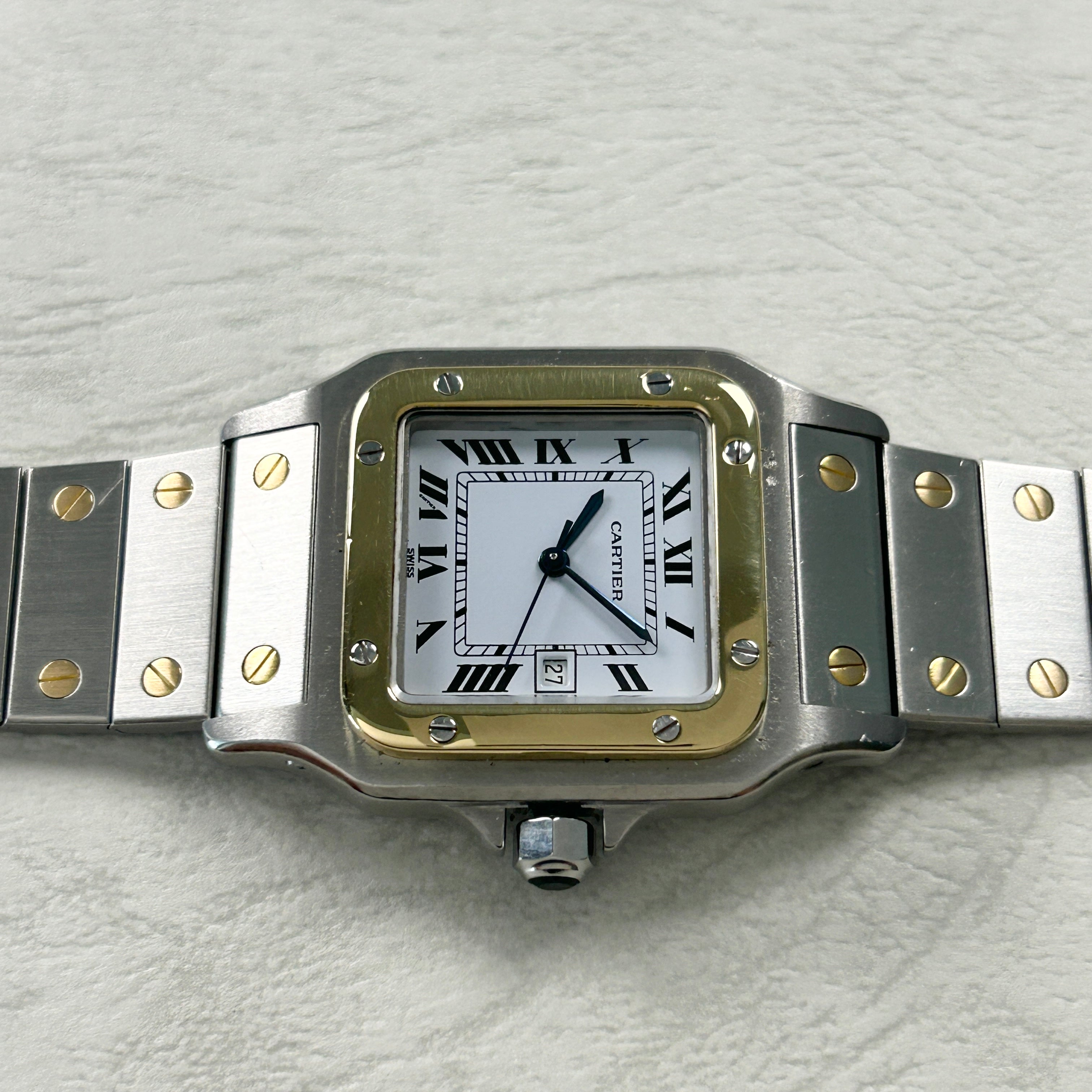 [Cartier] Cartier Santos Galbee LM Automatic 18KYG x SS with international warranty