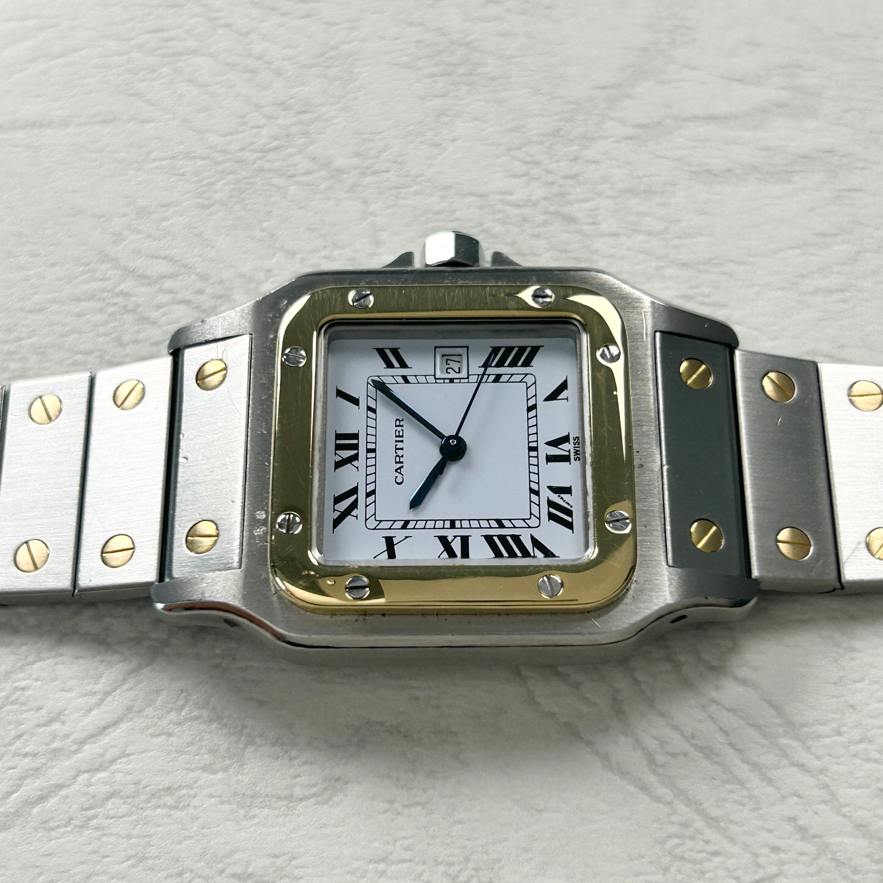 [Cartier] Cartier Santos Galbee LM Automatic 18KYG x SS with international warranty