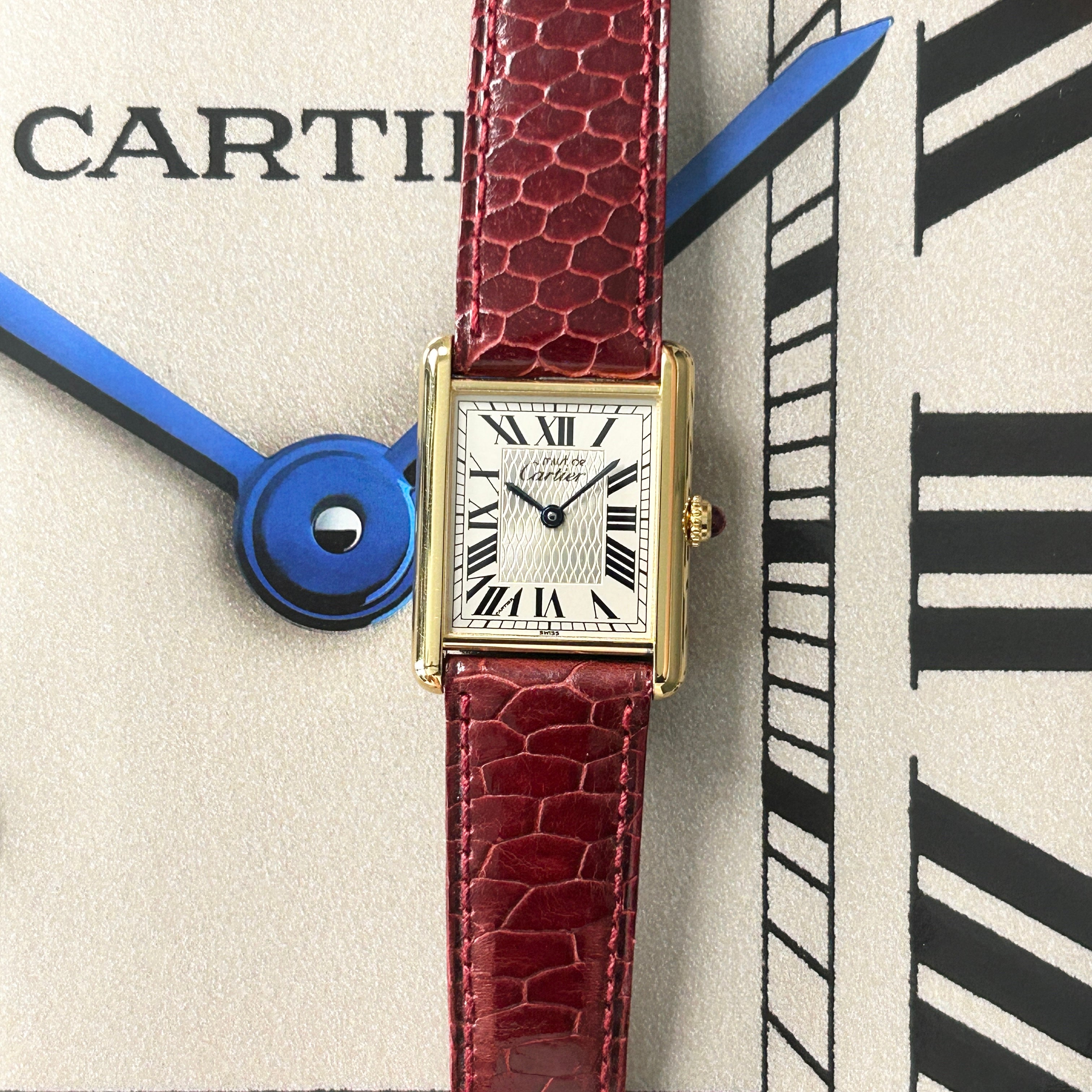 【Cartier】カルティエ<BR>マストタンク LM創業150周年記念1847本限定モデル  付属品付き