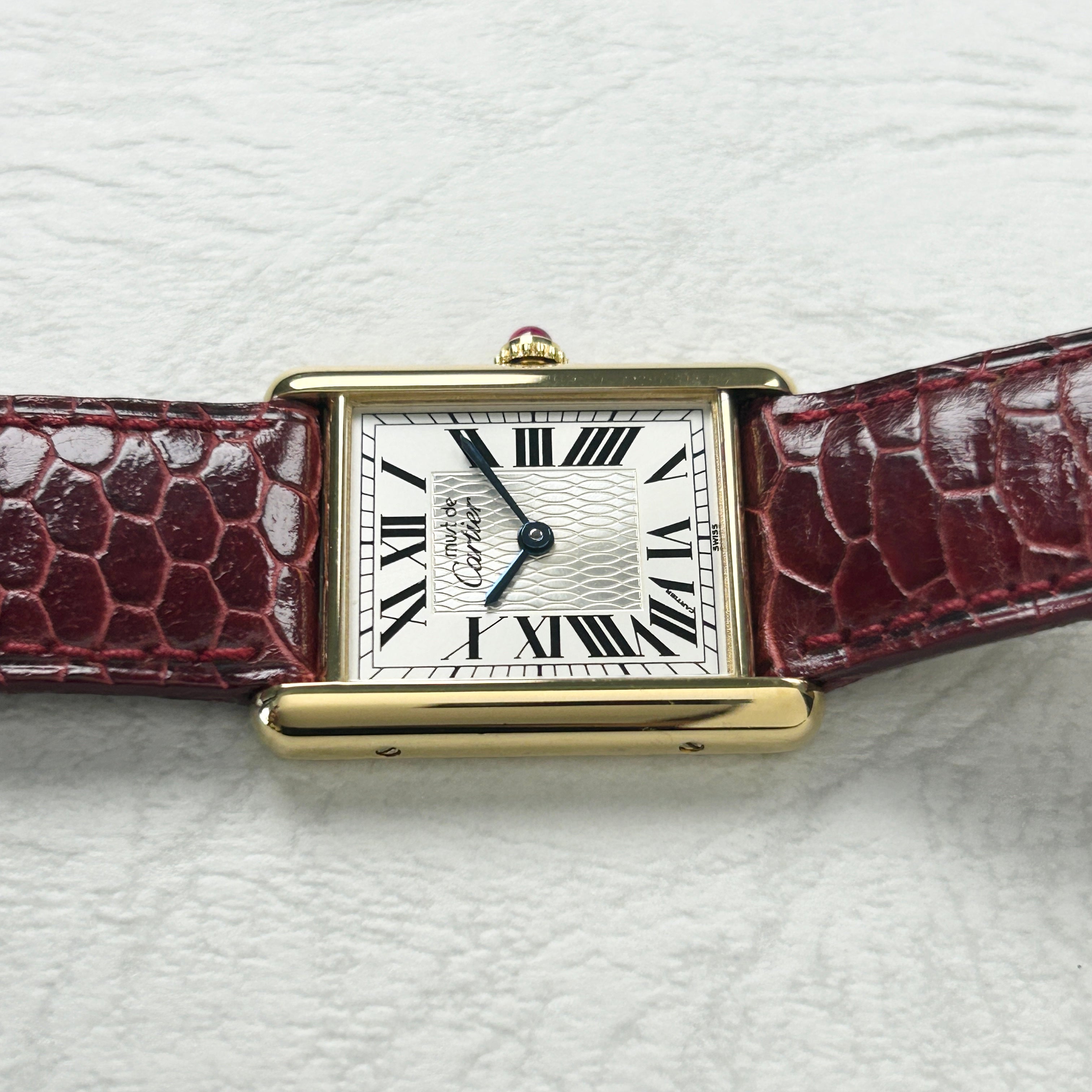 【Cartier】カルティエ<BR>マストタンク LM創業150周年記念1847本限定モデル  付属品付き