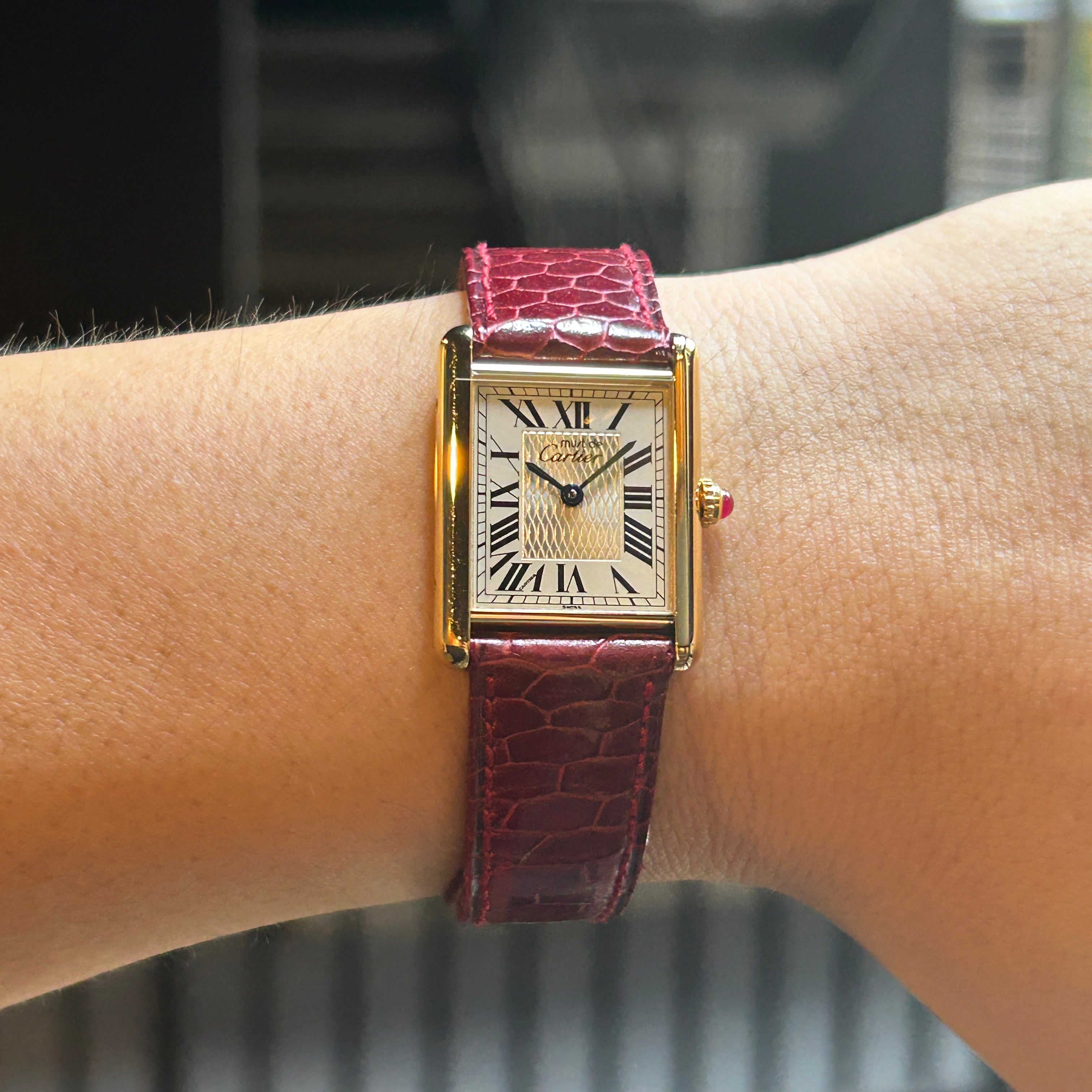 【Cartier】カルティエ<BR>マストタンク LM創業150周年記念1847本限定モデル  付属品付き