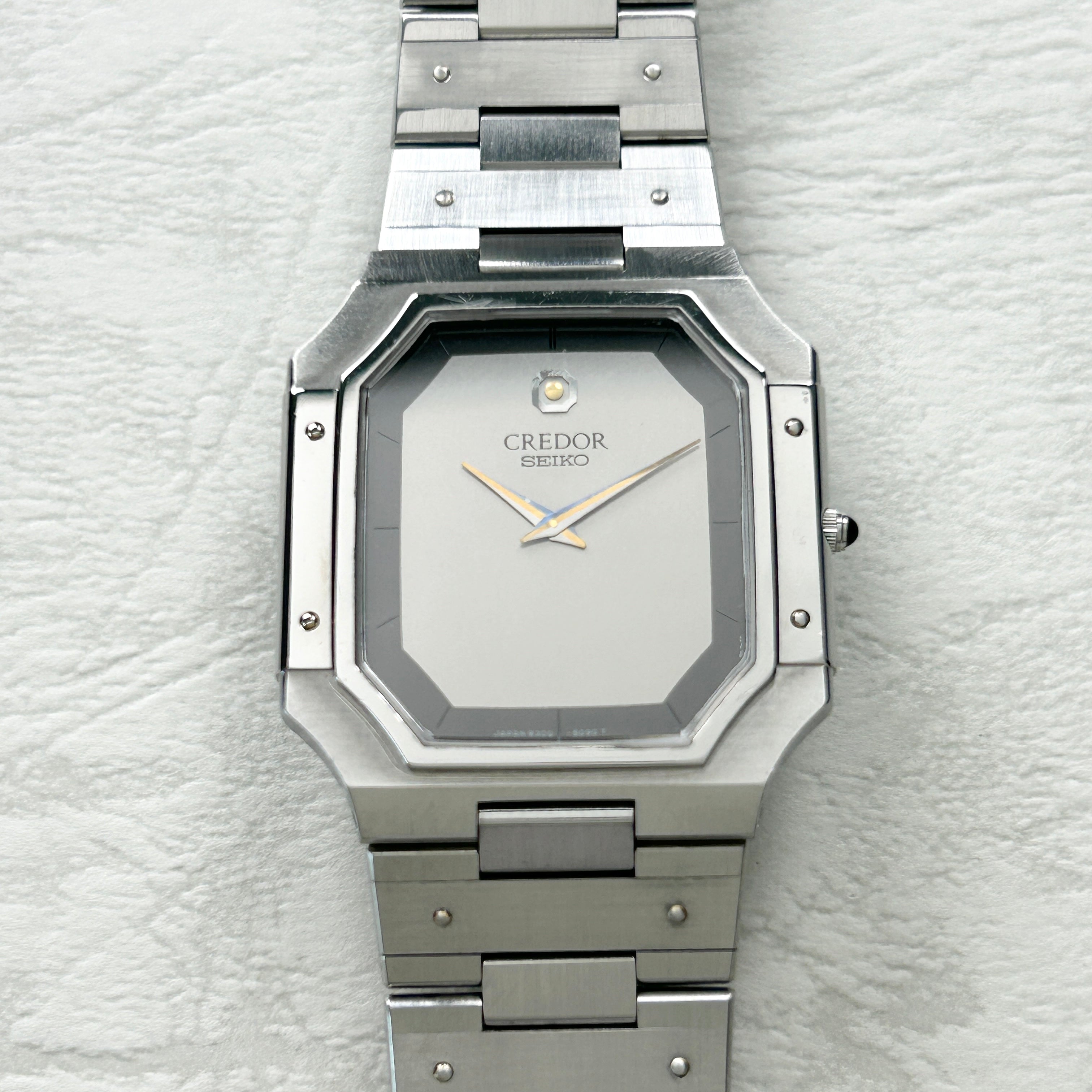 【SEIKO】 セイコー<BR>クレドール SS2トーンGrey 9300-5050