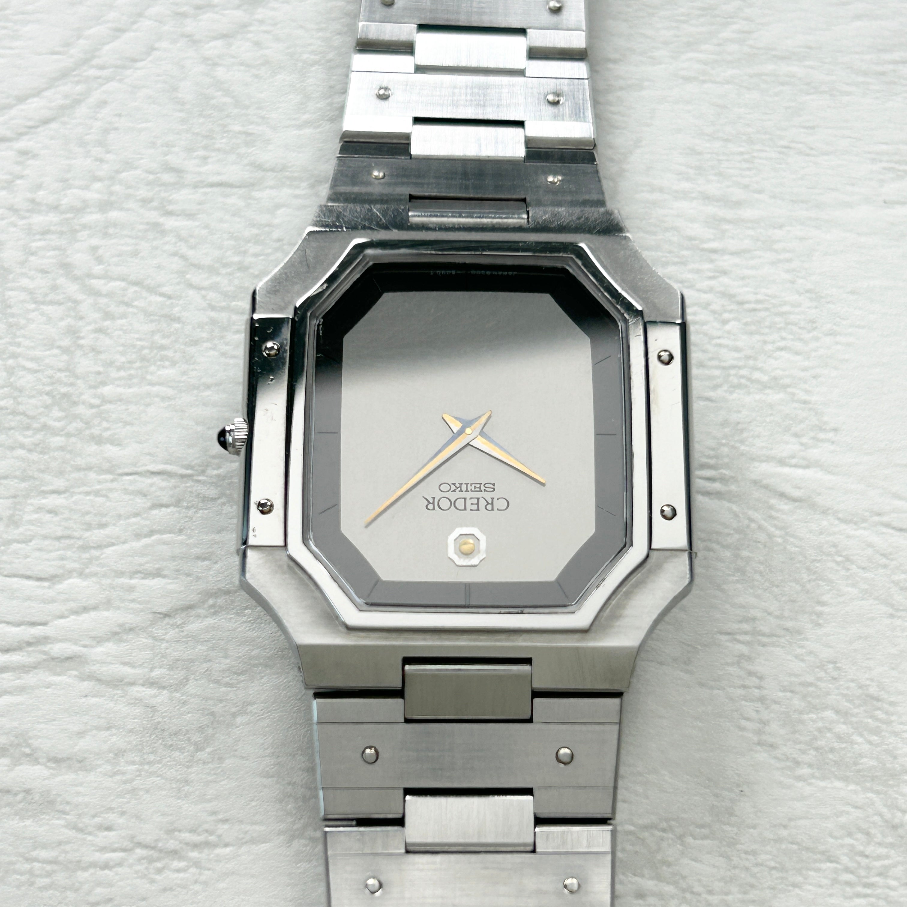 【SEIKO】 セイコー<BR>クレドール SS2トーンGrey 9300-5050