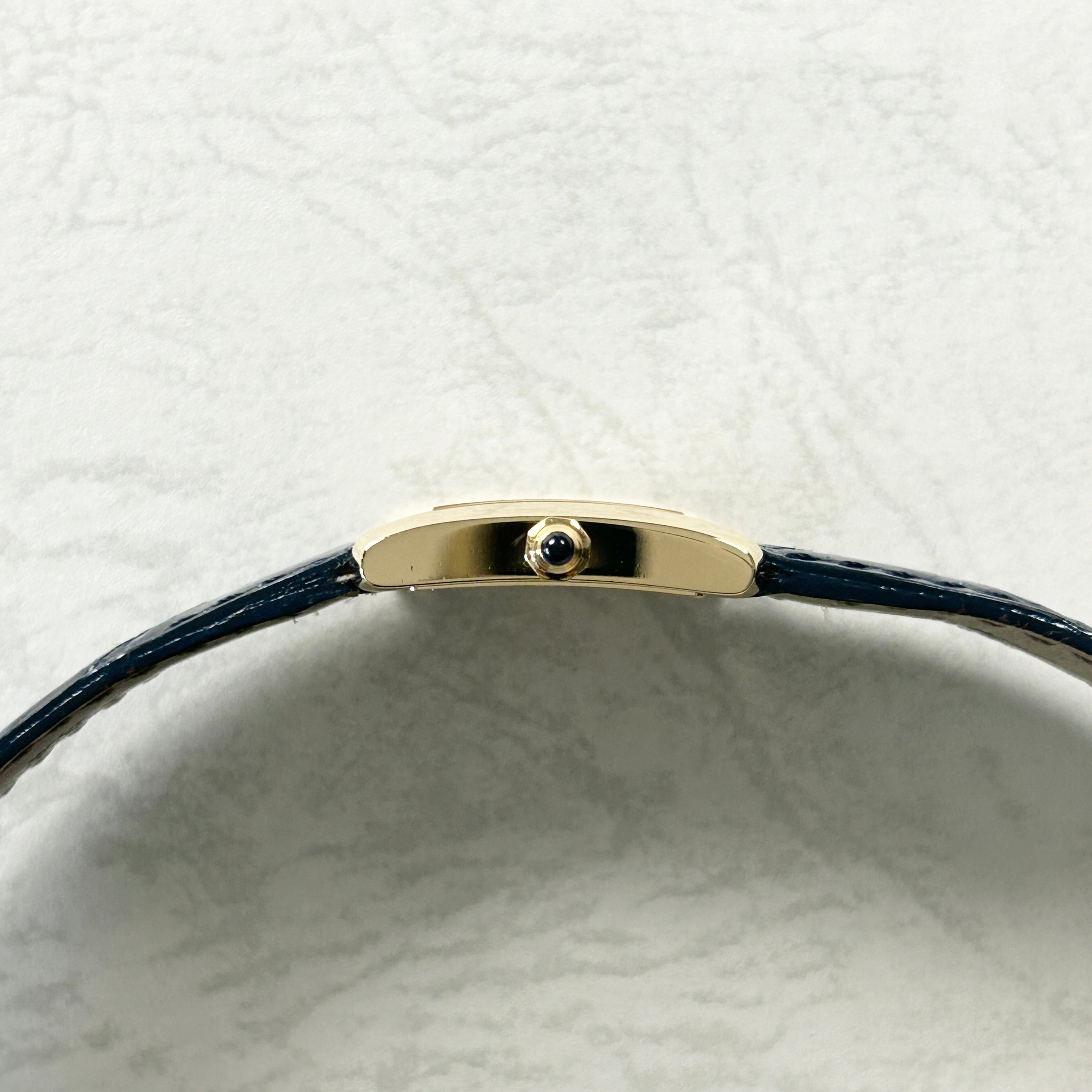 【Cartier】カルティエ<BR>タンクフランセーズ SM 18KYG 純正18金Dバックル付き