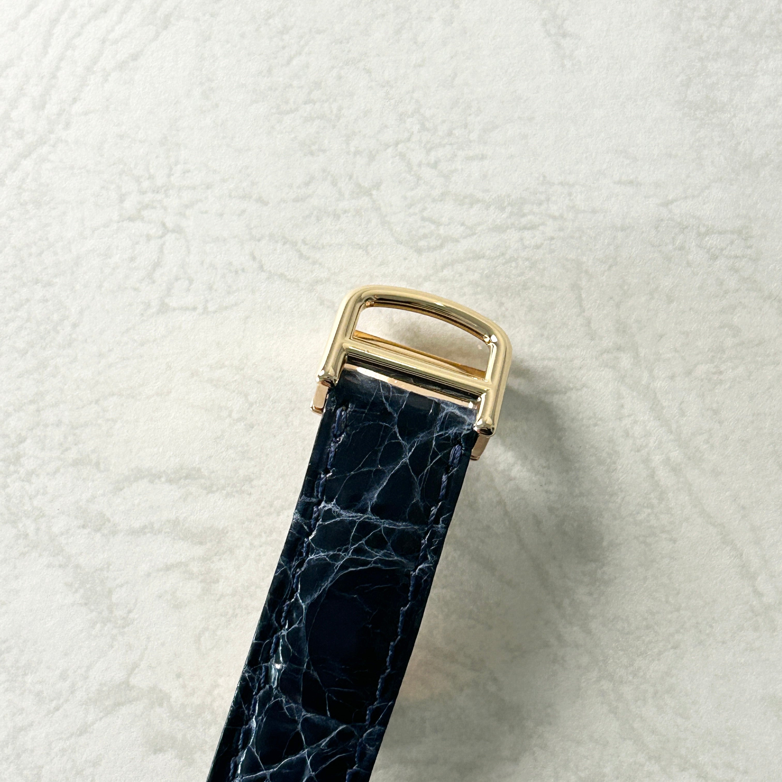 【Cartier】カルティエ<BR>タンクフランセーズ SM 18KYG 純正18金Dバックル付き