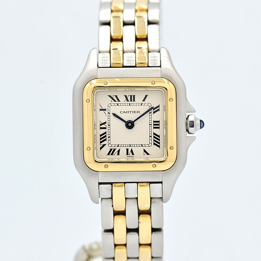 Cartier】カルティエ パンテールSM 2ロウ 18KYG×SS