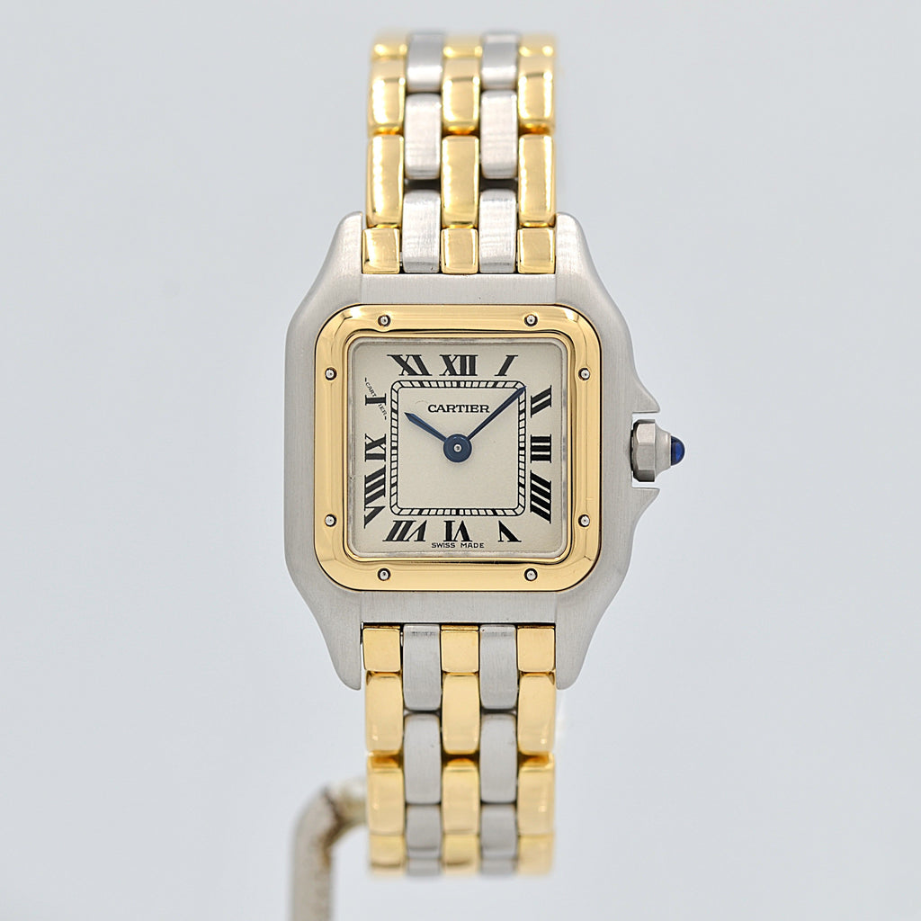 め*い様 Cartierカルティエ パンテール3ロウ コマのみ【美品】時計 Cartier】カルティエ パンテールSM 3ロウ 18KYG×SS カルティエ
