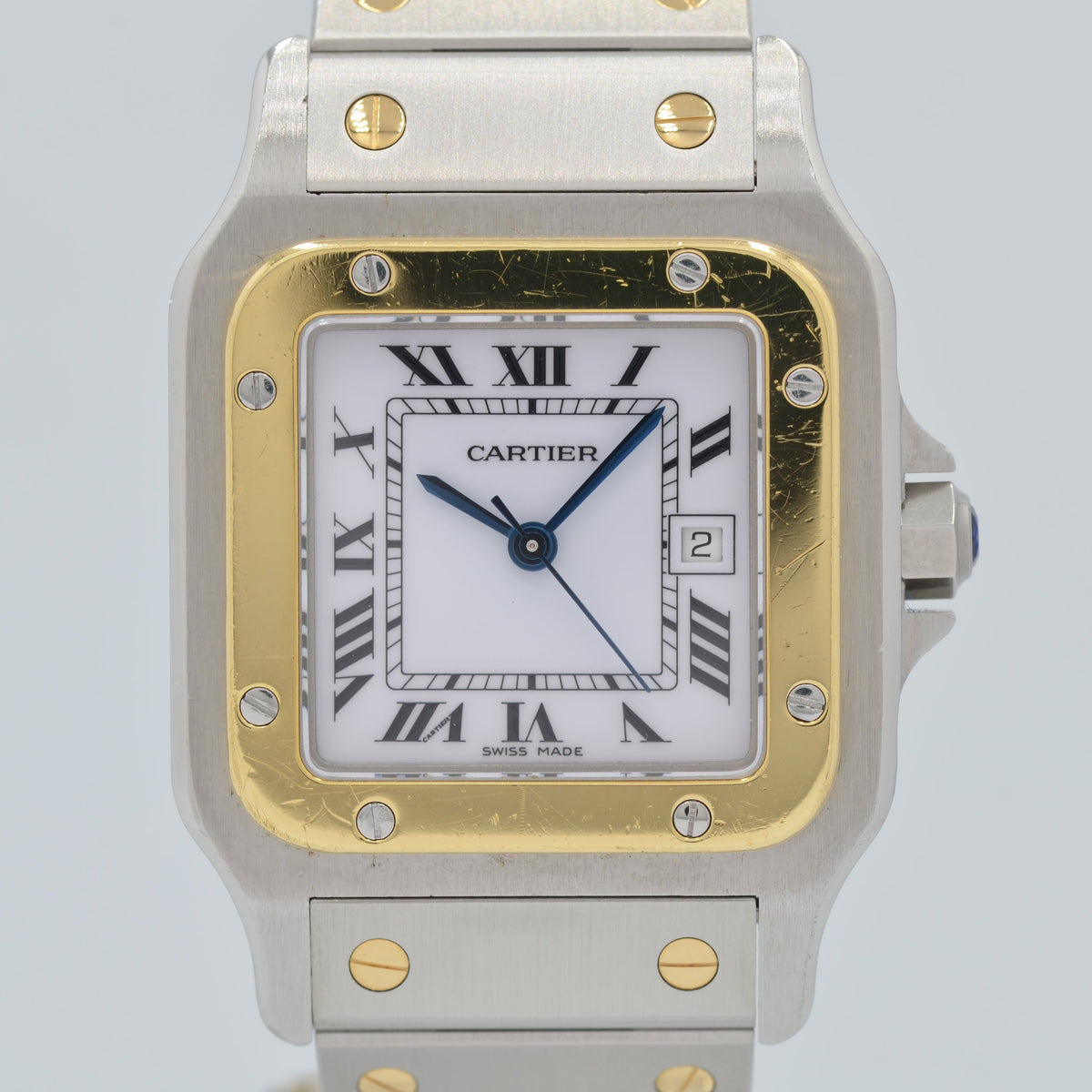 Cartier】カルティエサントスガルベ LM 自動巻き 18KYG×SS後期型 