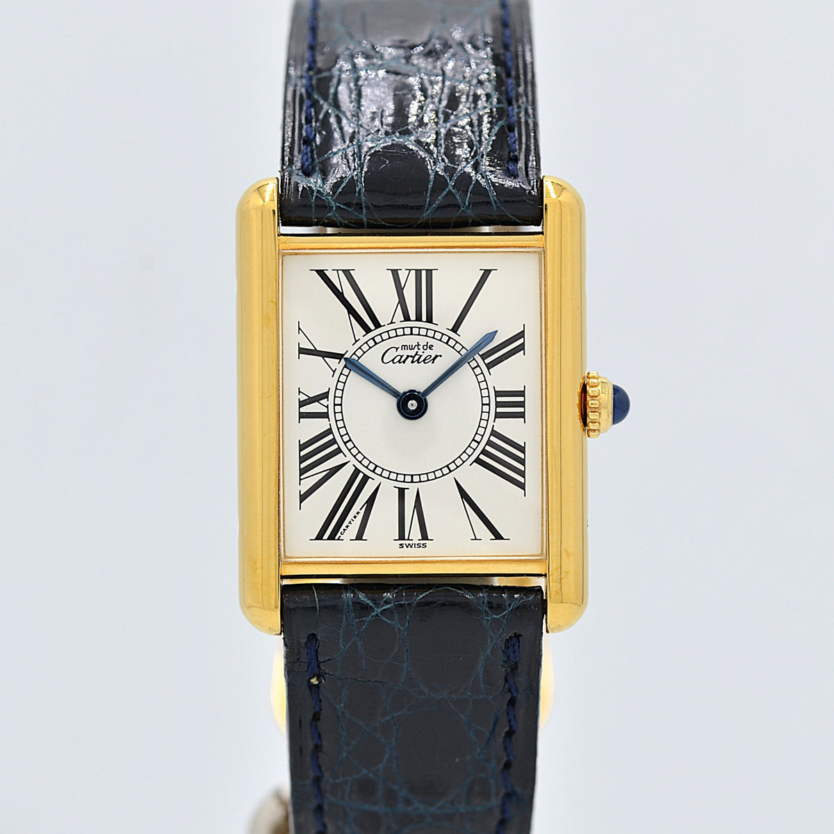 Cartier】カルティエ マストタンクLM オパラン 純正Dバックル付き 