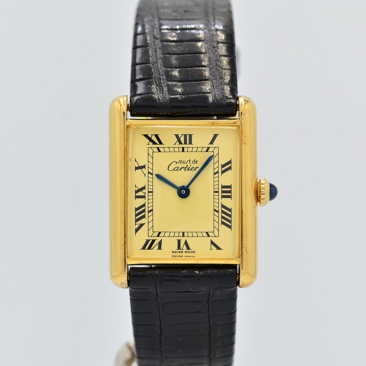 Cartier】カルティエ マストタンクLM アイボリーローマ 手巻き 付属品完備
