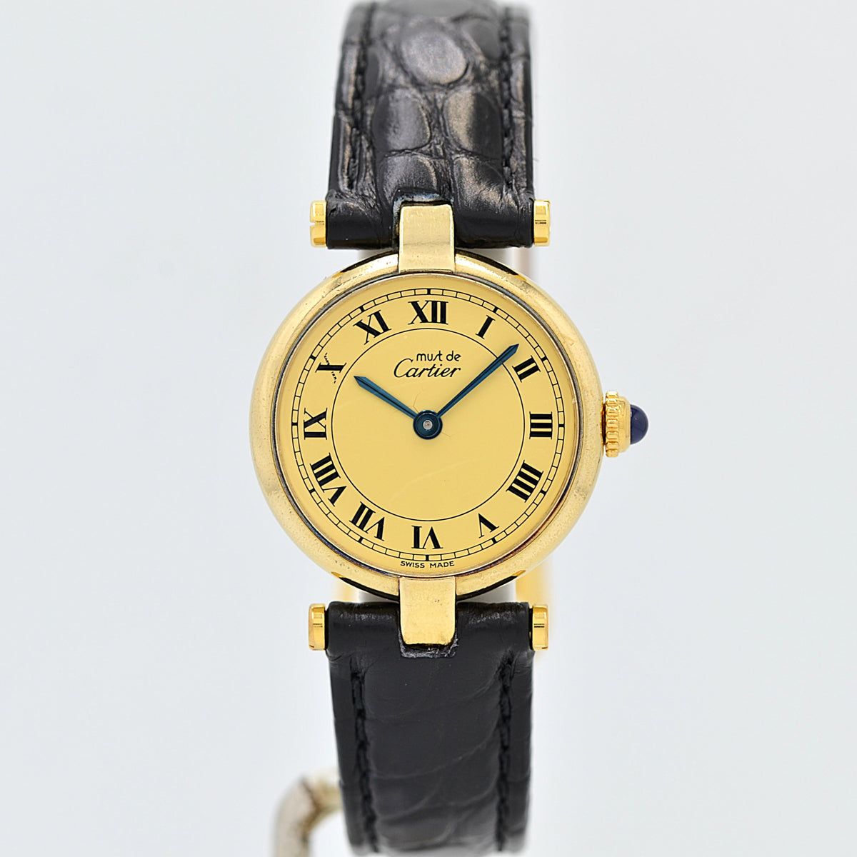 Cartier】カルティエ マストヴァンドームSM アイボリーローマ文字盤 