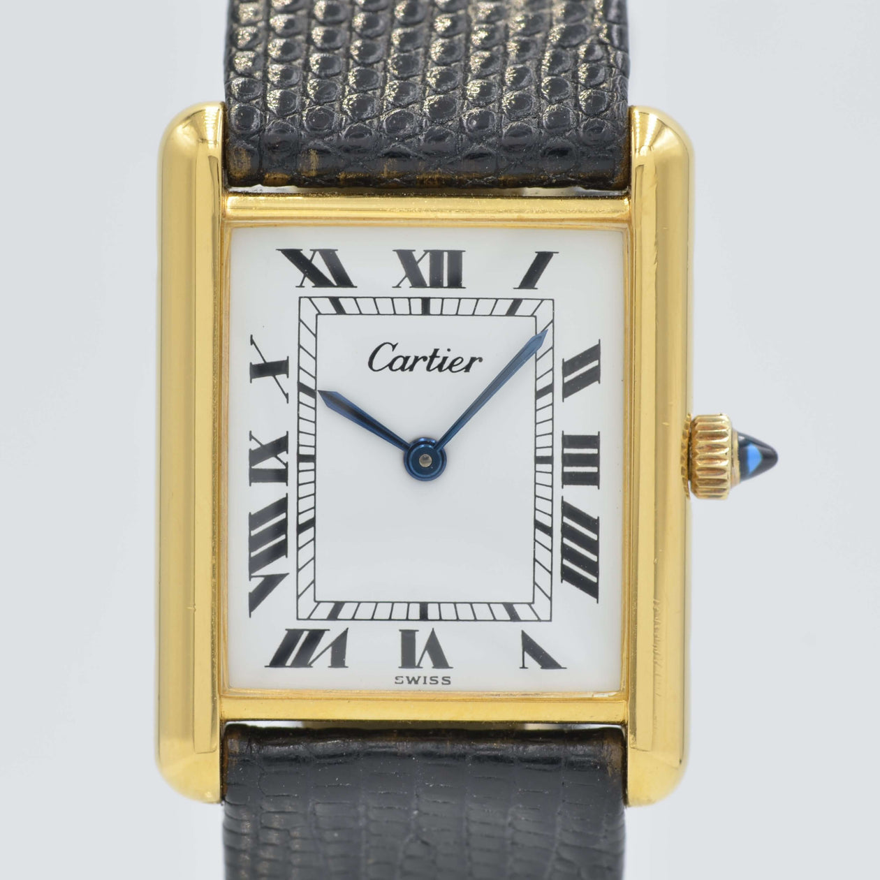 Cartier】カルティエ マストタンク LM手巻きホワイトローマ Pre-must  
