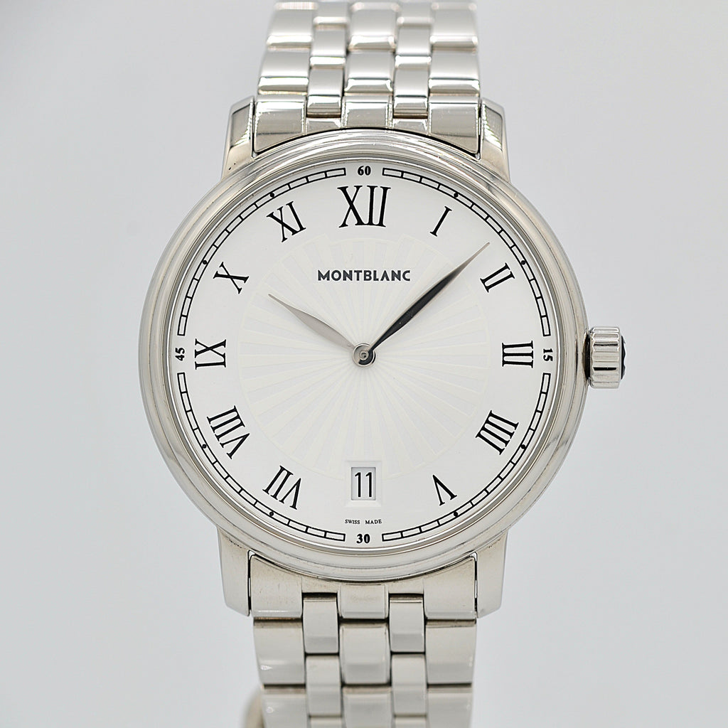 MONTBLANC モンブラン　ディスプレイ MONTBLANC】モンブラン トラディションデイト White 36mm クォーツ