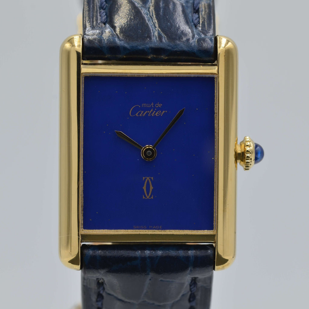 Cartier】カルティエマストタンク LMラピス 永久保証書付き