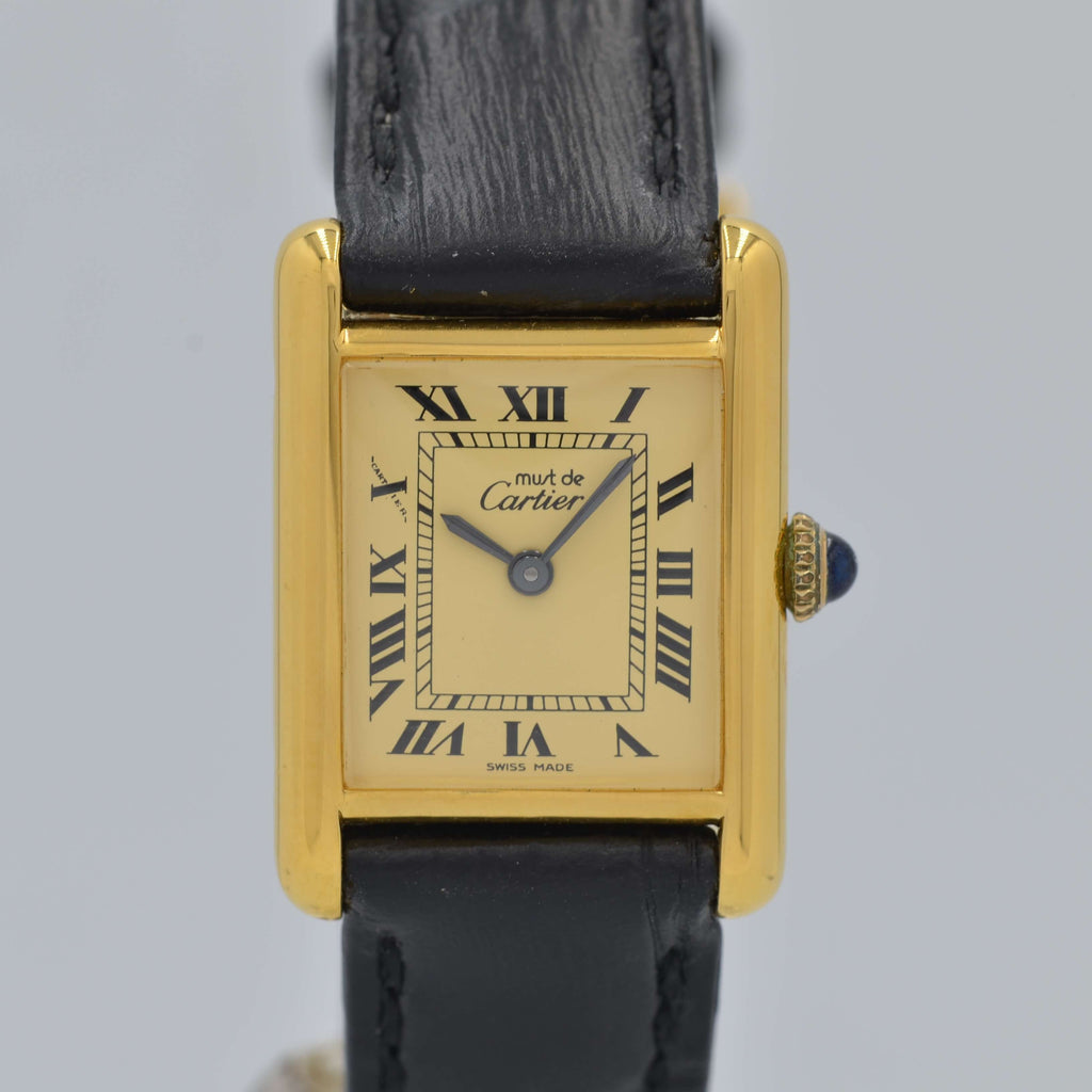 Cartier] Cartier Must Tank SM Manual Winding Ivory Roma 