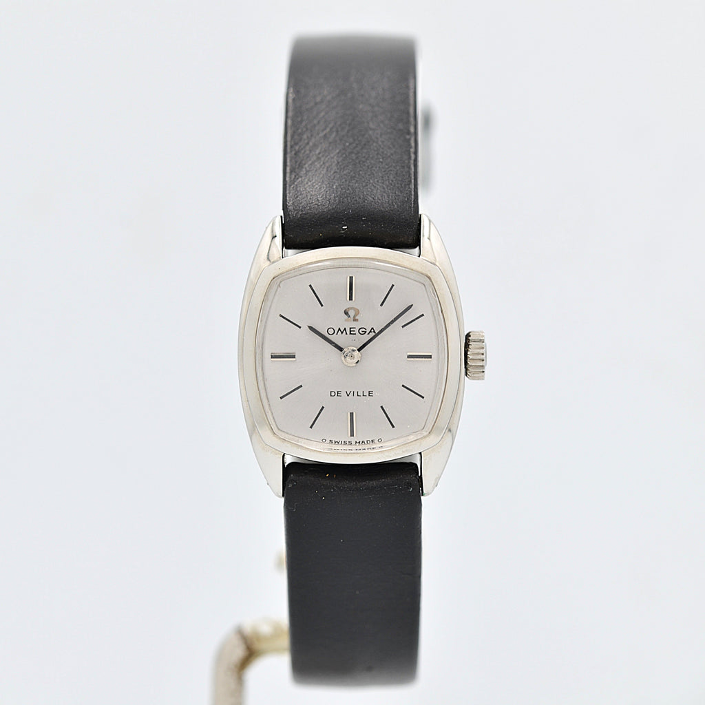 OMEGA】オメガ デヴィル SS スクエア Silver デッドストック 付属品完備
